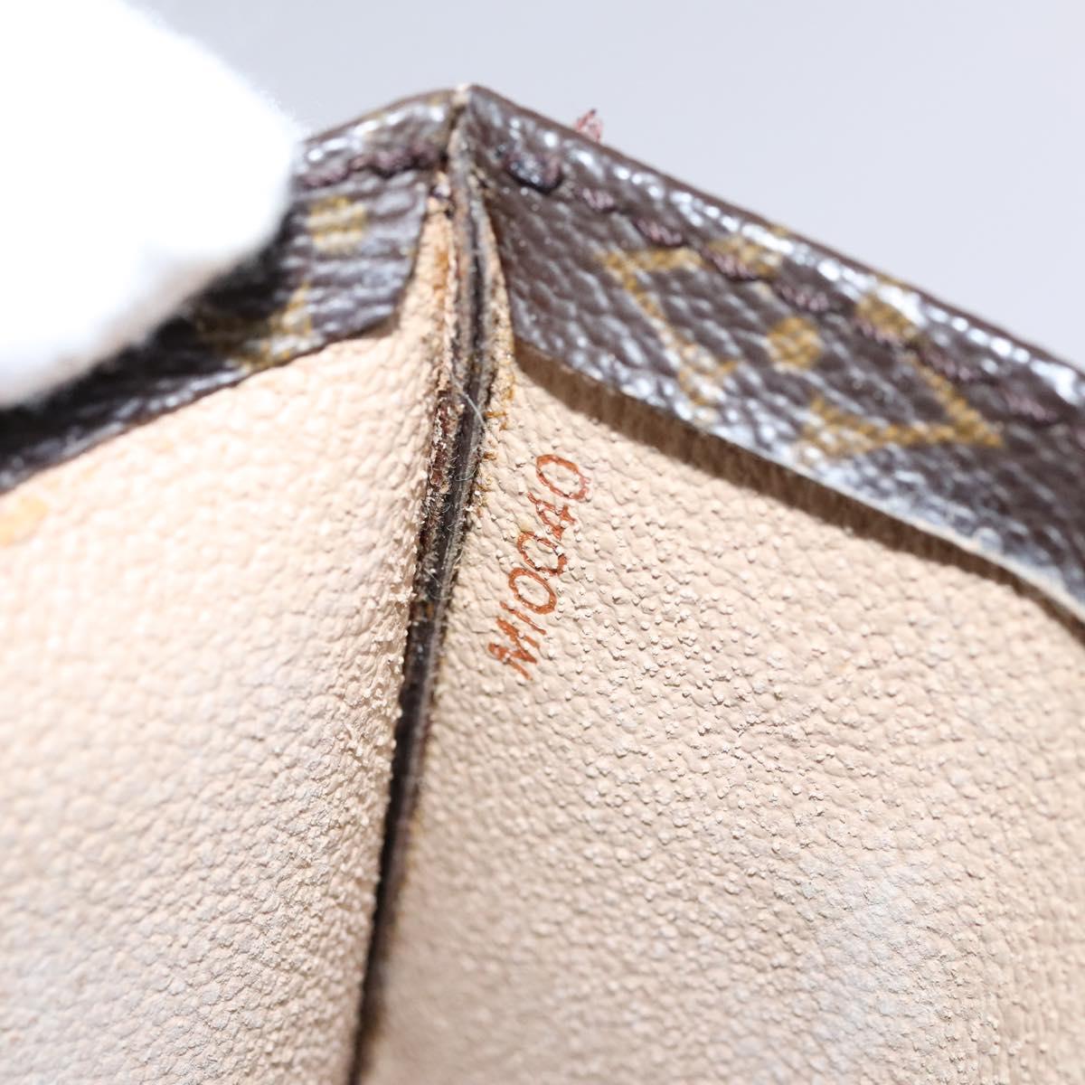 LOUIS VUITTON Monogram Sac Plat Hand Bag M51140 LV Auth EC628