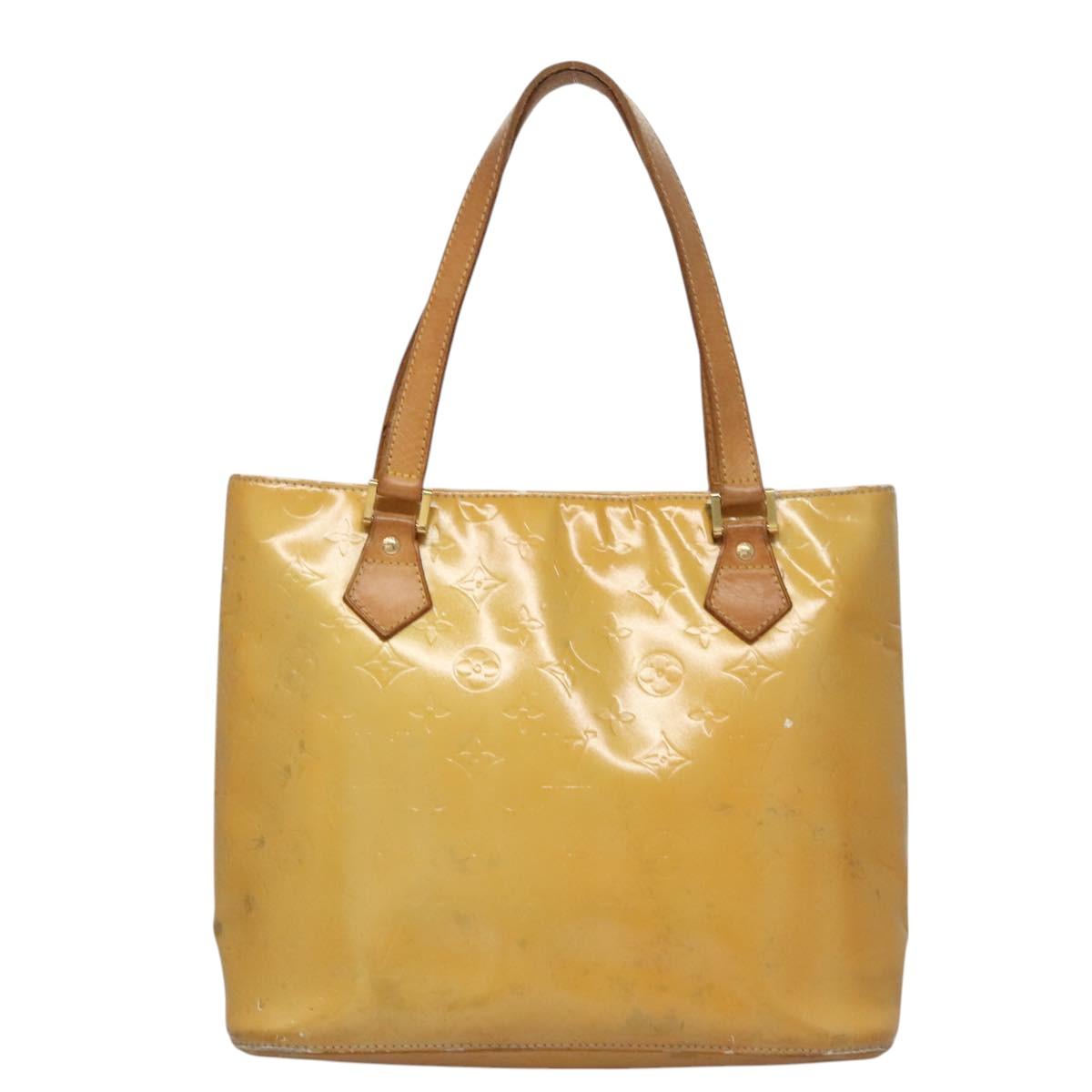 LOUIS VUITTON Monogram Vernis Houston Hand Bag Gris M91053 LV Auth EC632