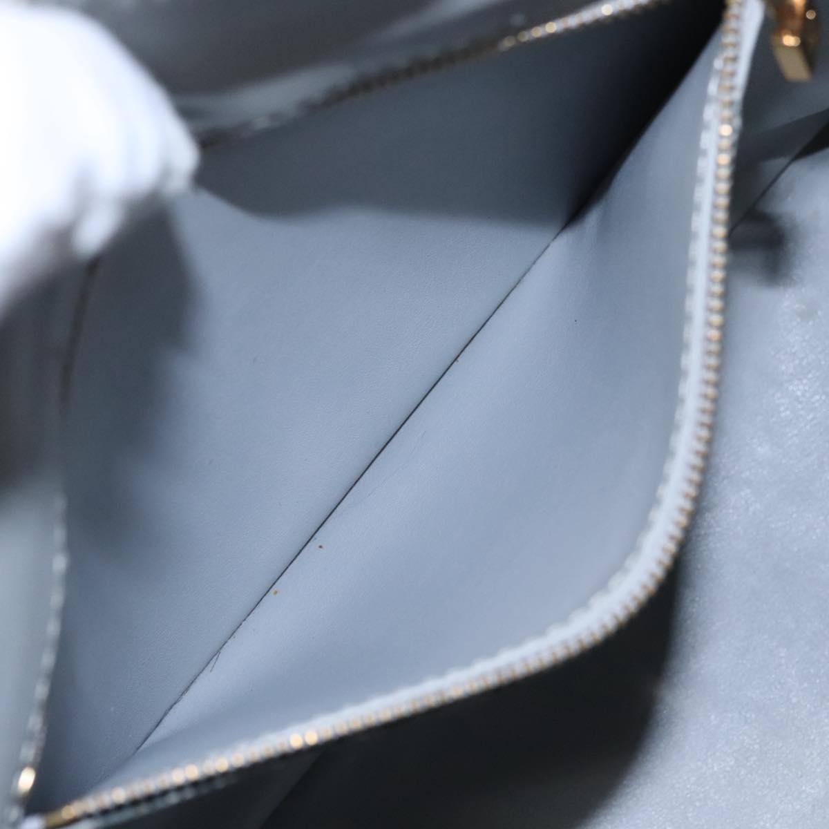 LOUIS VUITTON Monogram Vernis Houston Hand Bag Gris M91053 LV Auth EC632