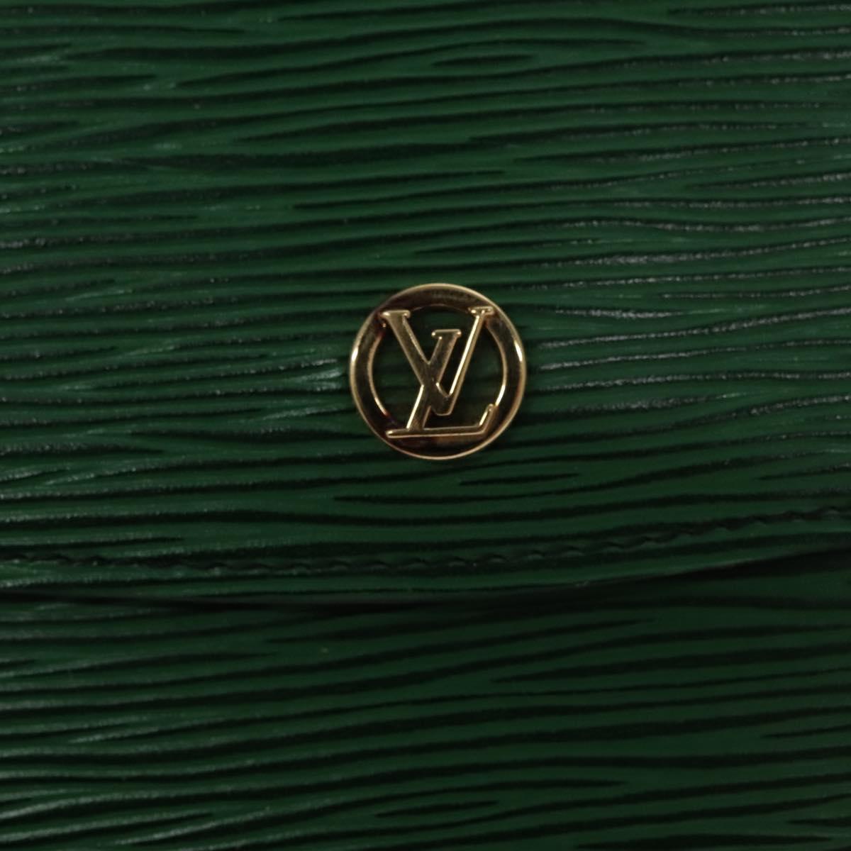 LOUIS VUITTON Epi Montaigne 27 Clutch Bag Green M52654 LV Auth EC643