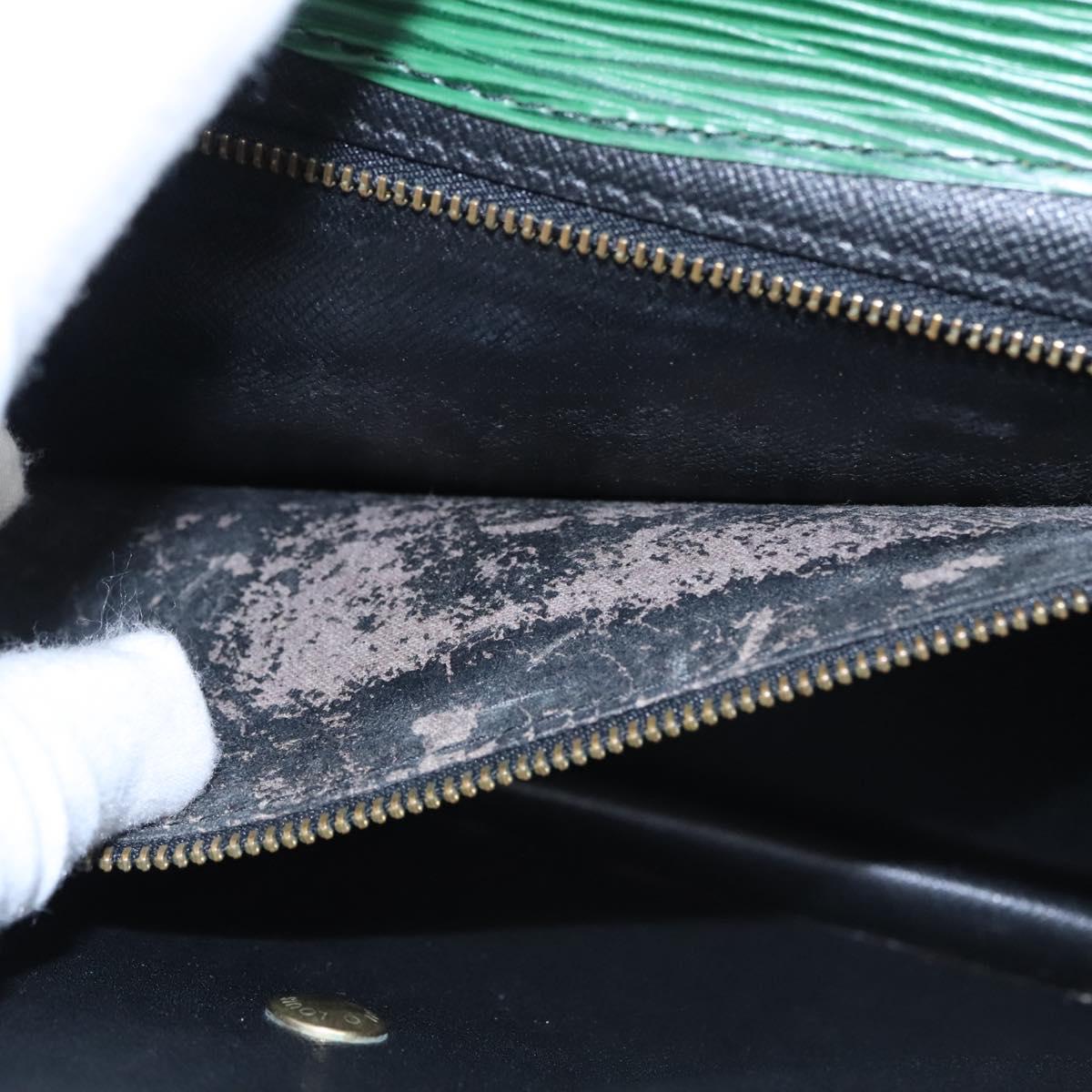 LOUIS VUITTON Epi Montaigne 27 Clutch Bag Green M52654 LV Auth EC643