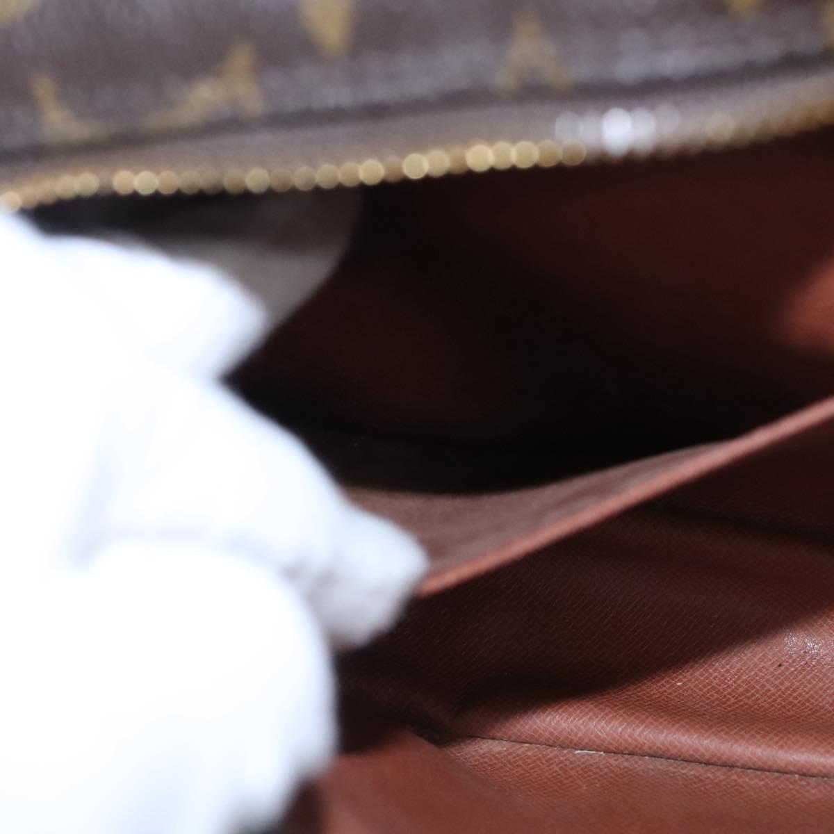 LOUIS VUITTON Monogram Compiegne 28 Clutch Bag M51845 LV Auth EC649