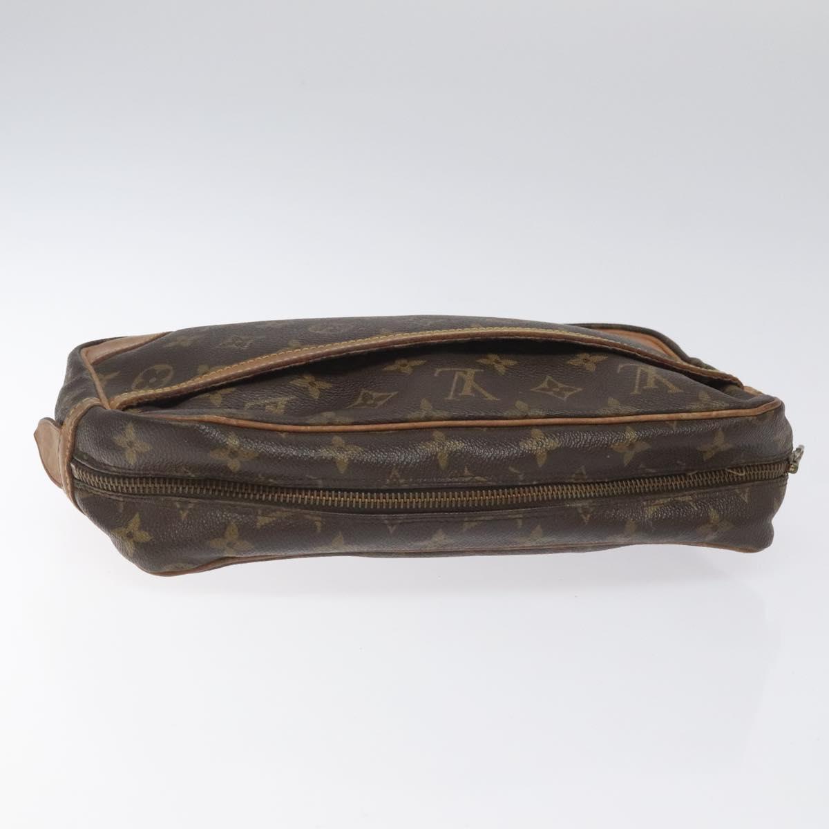 LOUIS VUITTON Monogram Compiegne 28 Clutch Bag M51845 LV Auth EC650