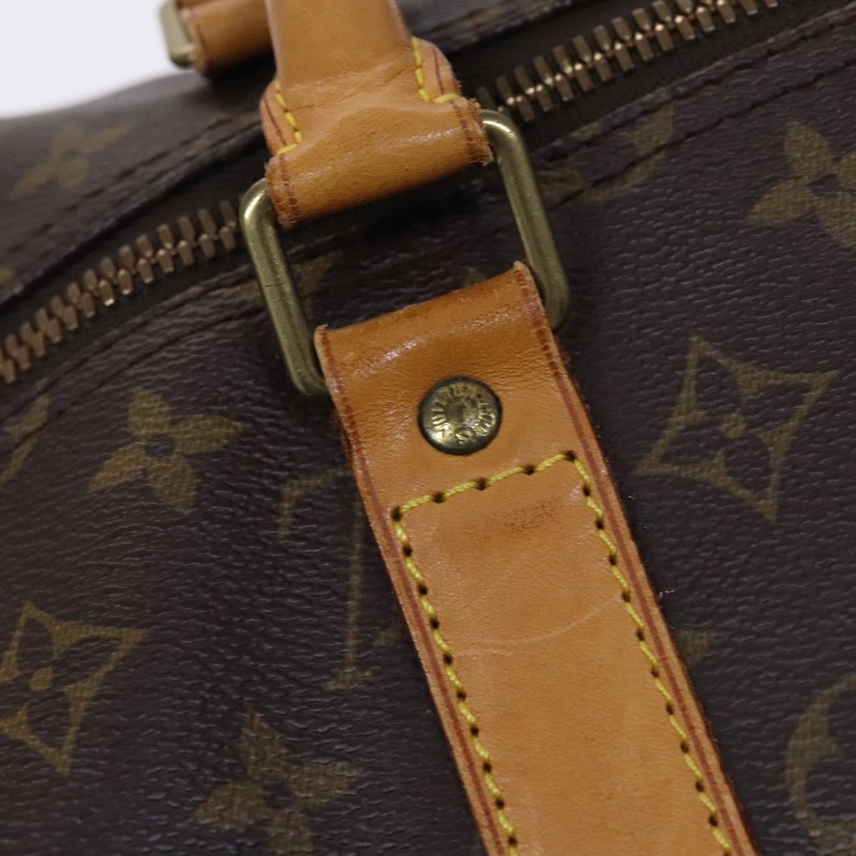 LOUIS VUITTON Monogram Keepall 55 Boston Bag M41424 LV Auth EC683