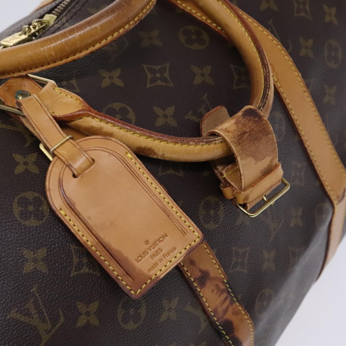 LOUIS VUITTON Monogram Keepall 55 Boston Bag M41424 LV Auth EC683