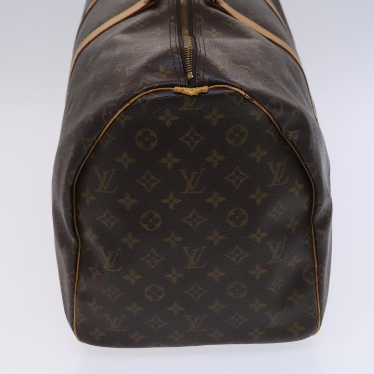 LOUIS VUITTON Monogram Keepall 55 Boston Bag M41424 LV Auth EC683