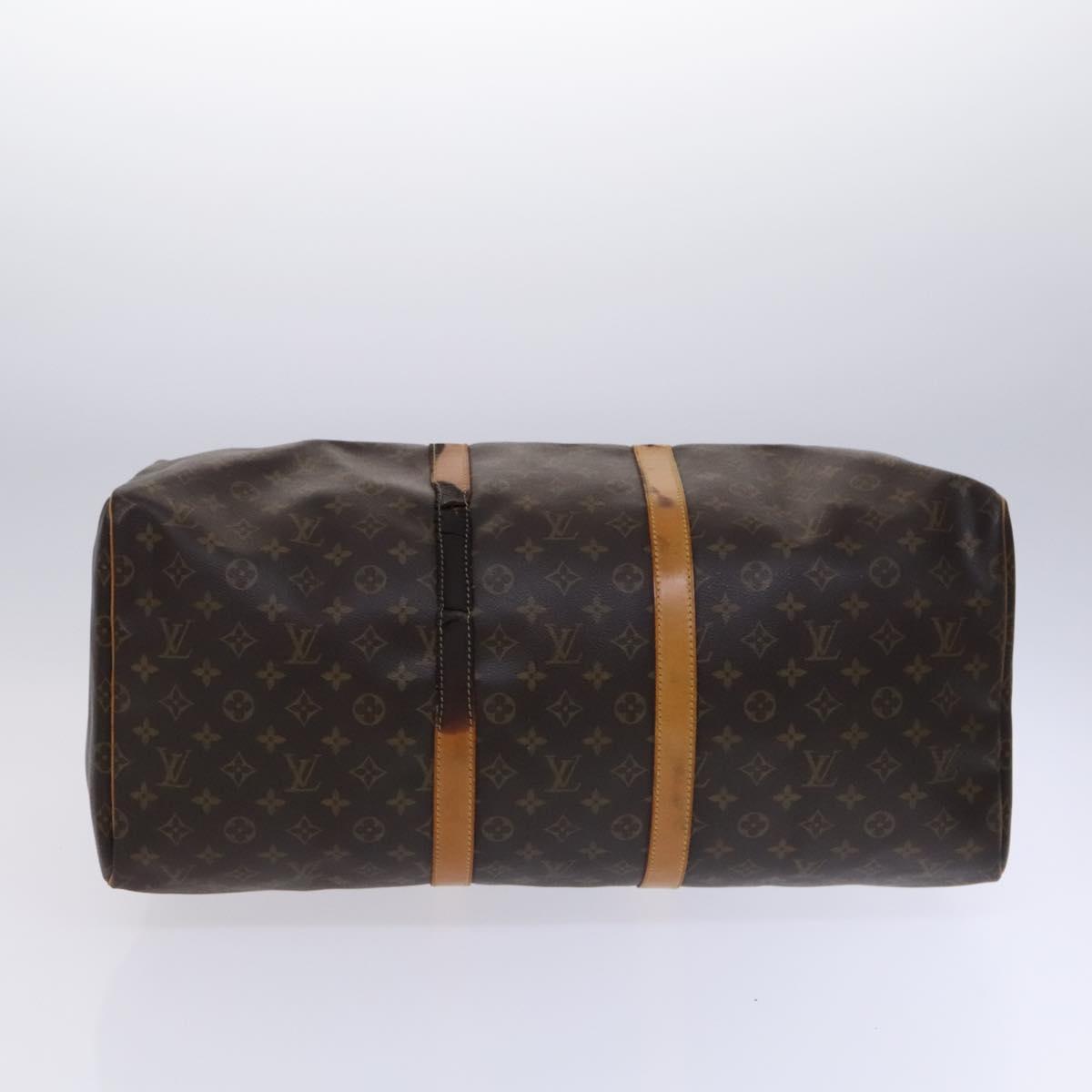 LOUIS VUITTON Monogram Keepall 55 Boston Bag M41424 LV Auth EC683