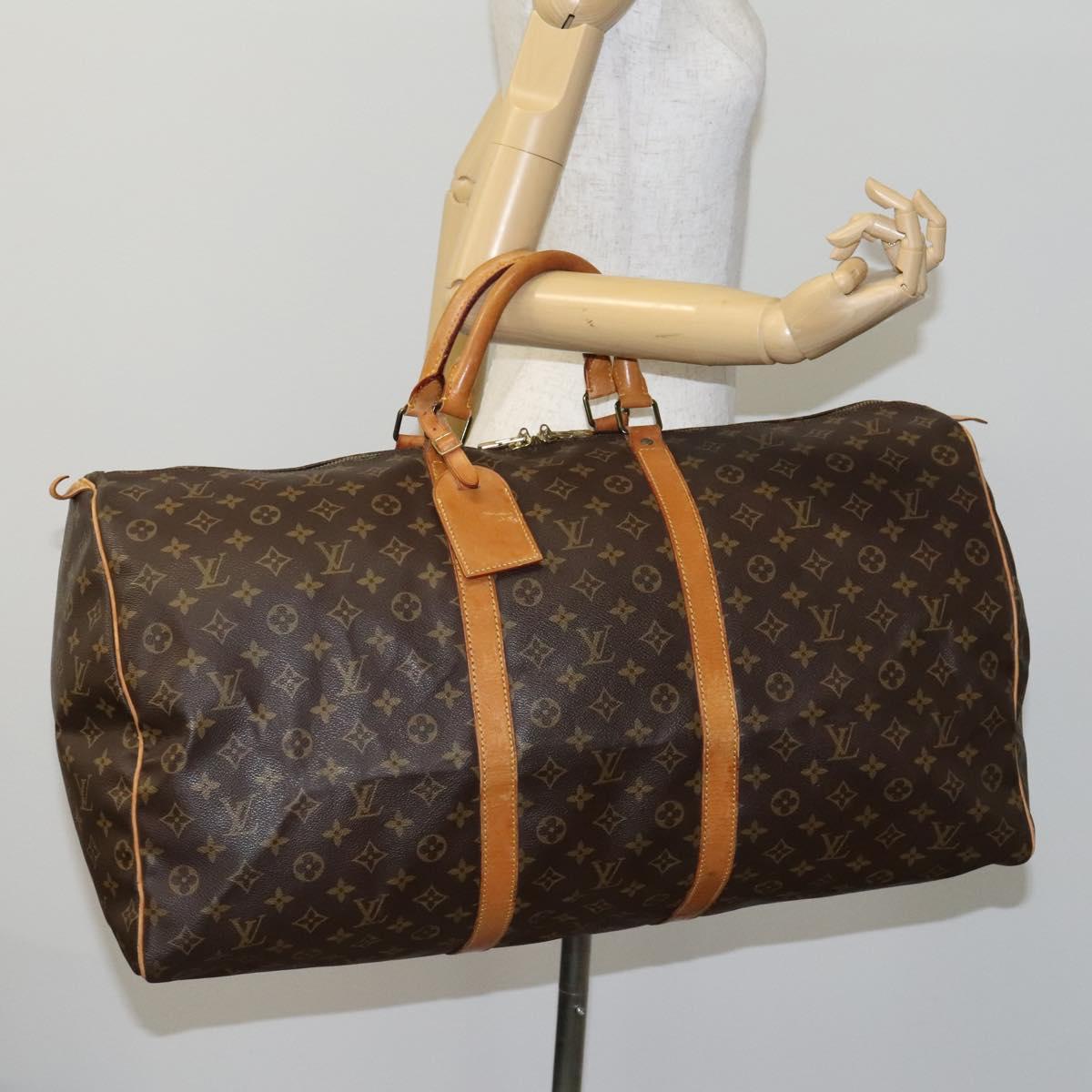 LOUIS VUITTON Monogram Keepall 60 Boston Bag M41422 LV Auth EC687