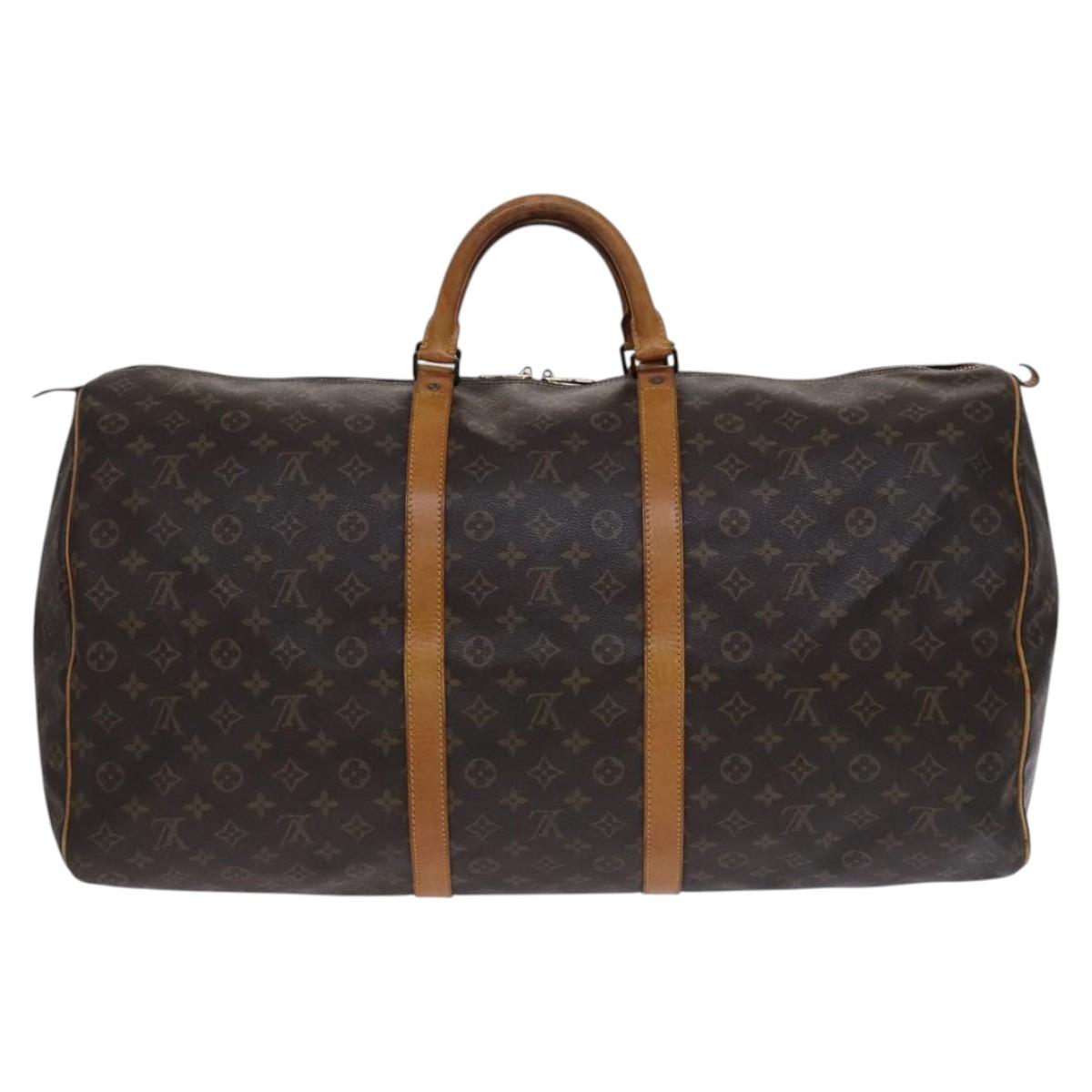 LOUIS VUITTON Monogram Keepall 60 Boston Bag M41422 LV Auth EC687