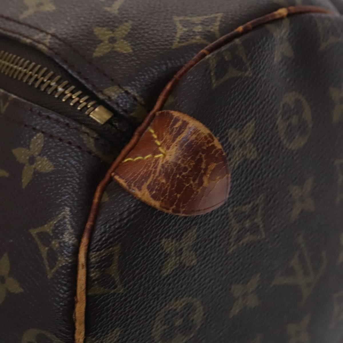LOUIS VUITTON Monogram Keepall 55 Boston Bag M41424 LV Auth EC703