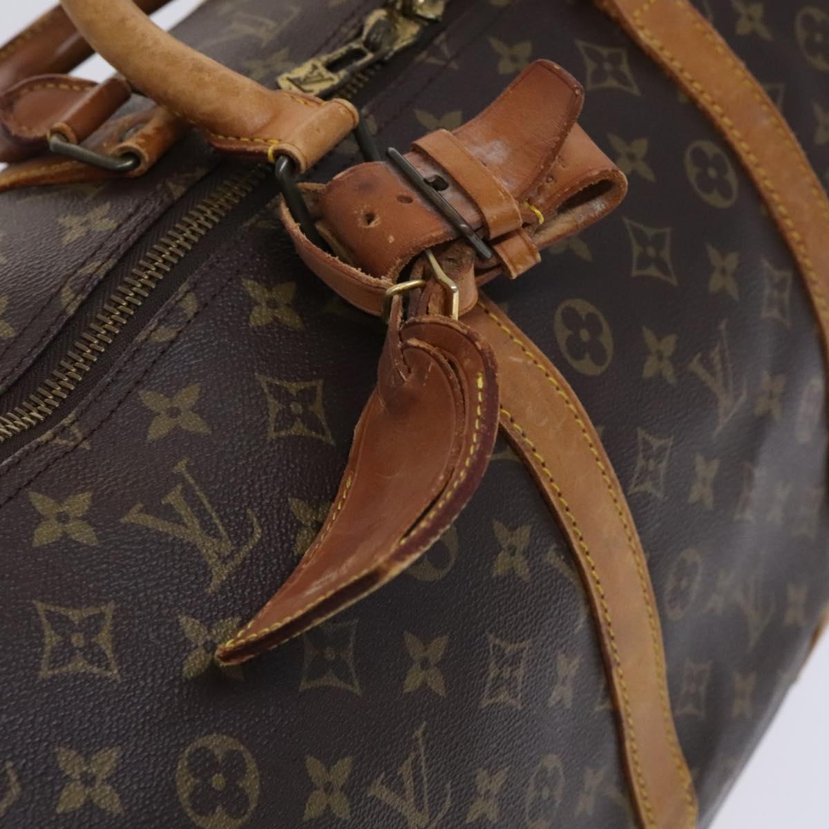 LOUIS VUITTON Monogram Keepall 55 Boston Bag M41424 LV Auth EC703