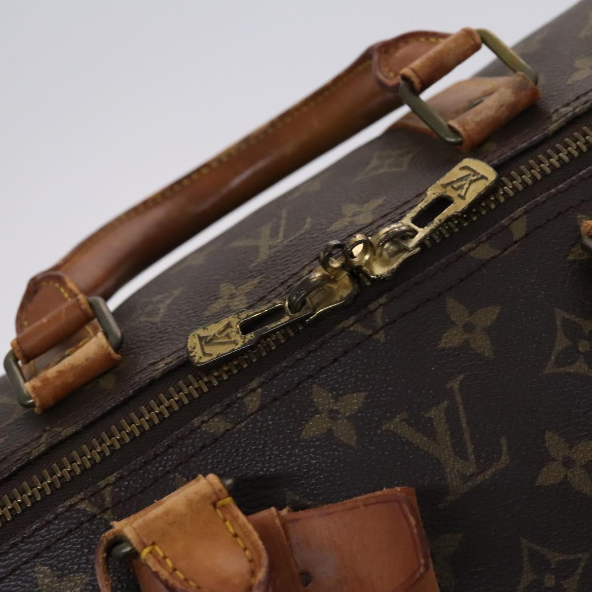 LOUIS VUITTON Monogram Keepall 55 Boston Bag M41424 LV Auth EC703