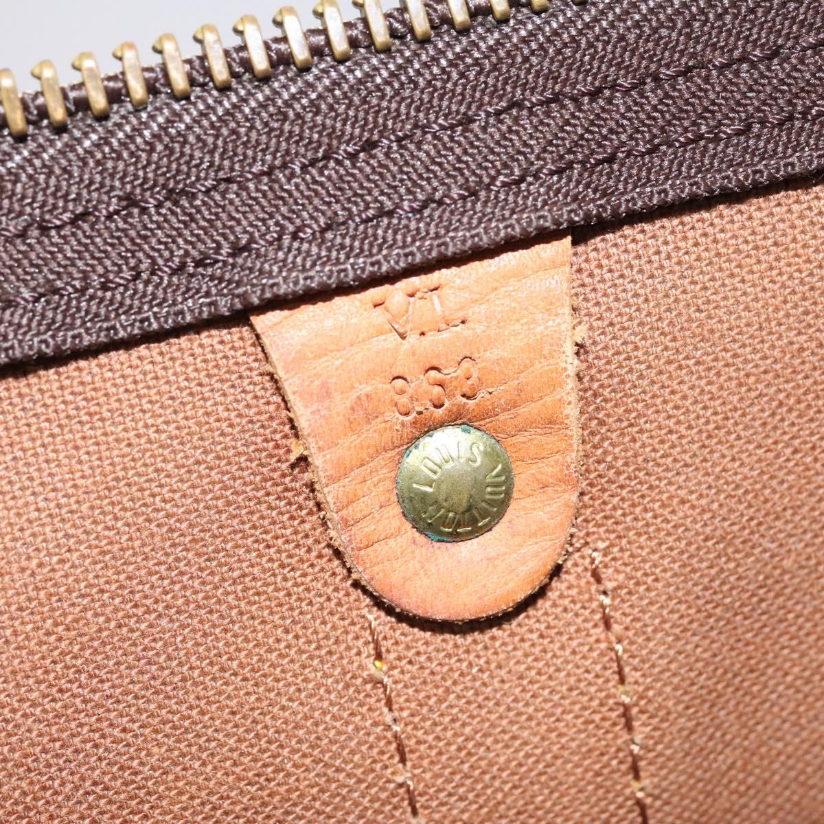 LOUIS VUITTON Monogram Keepall 55 Boston Bag M41424 LV Auth EC703