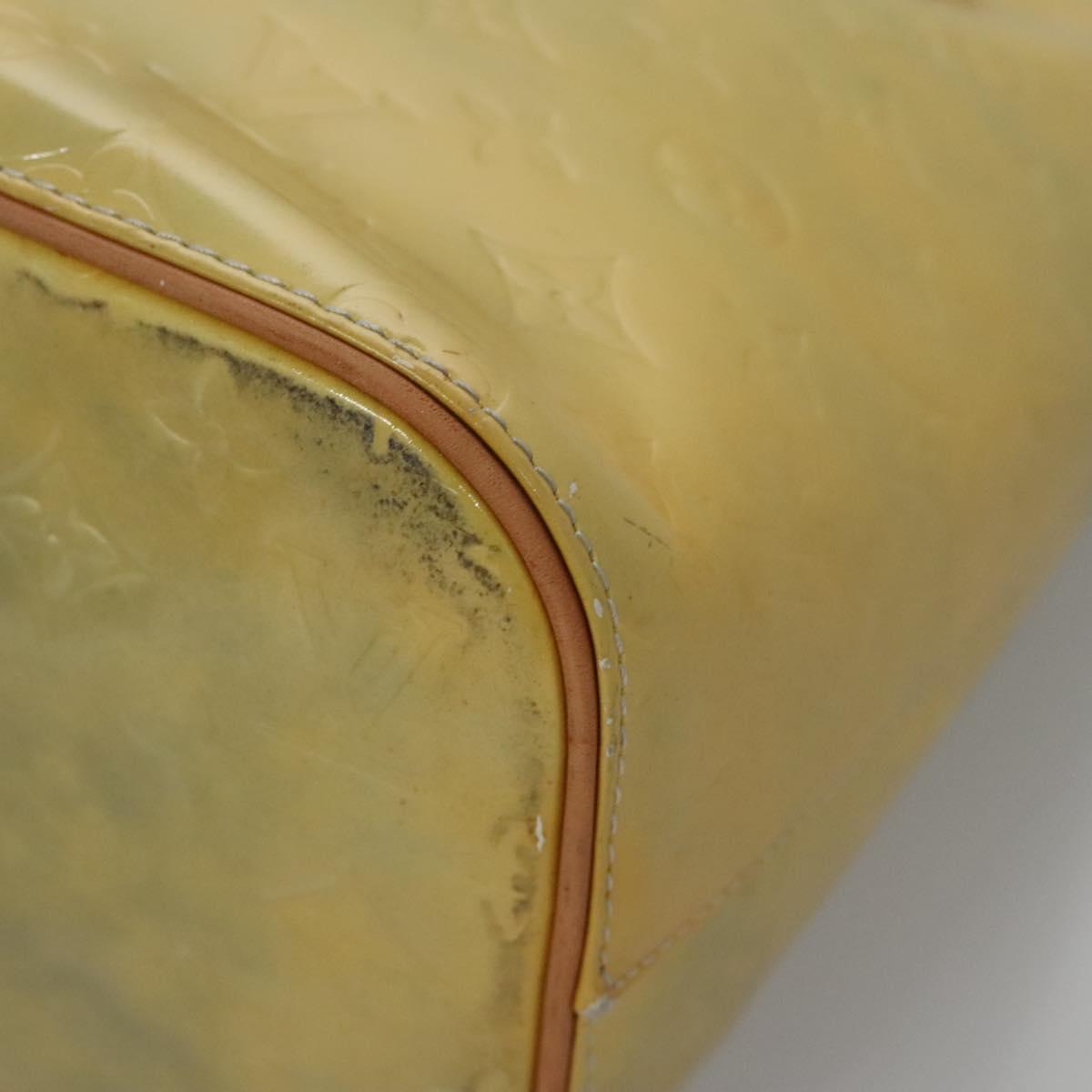 LOUIS VUITTON Monogram Vernis Houston Hand Bag Gris M91053 LV Auth EC710