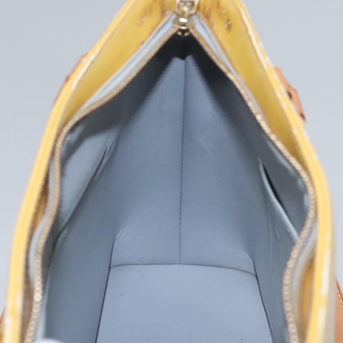 LOUIS VUITTON Monogram Vernis Houston Hand Bag Gris M91053 LV Auth EC710