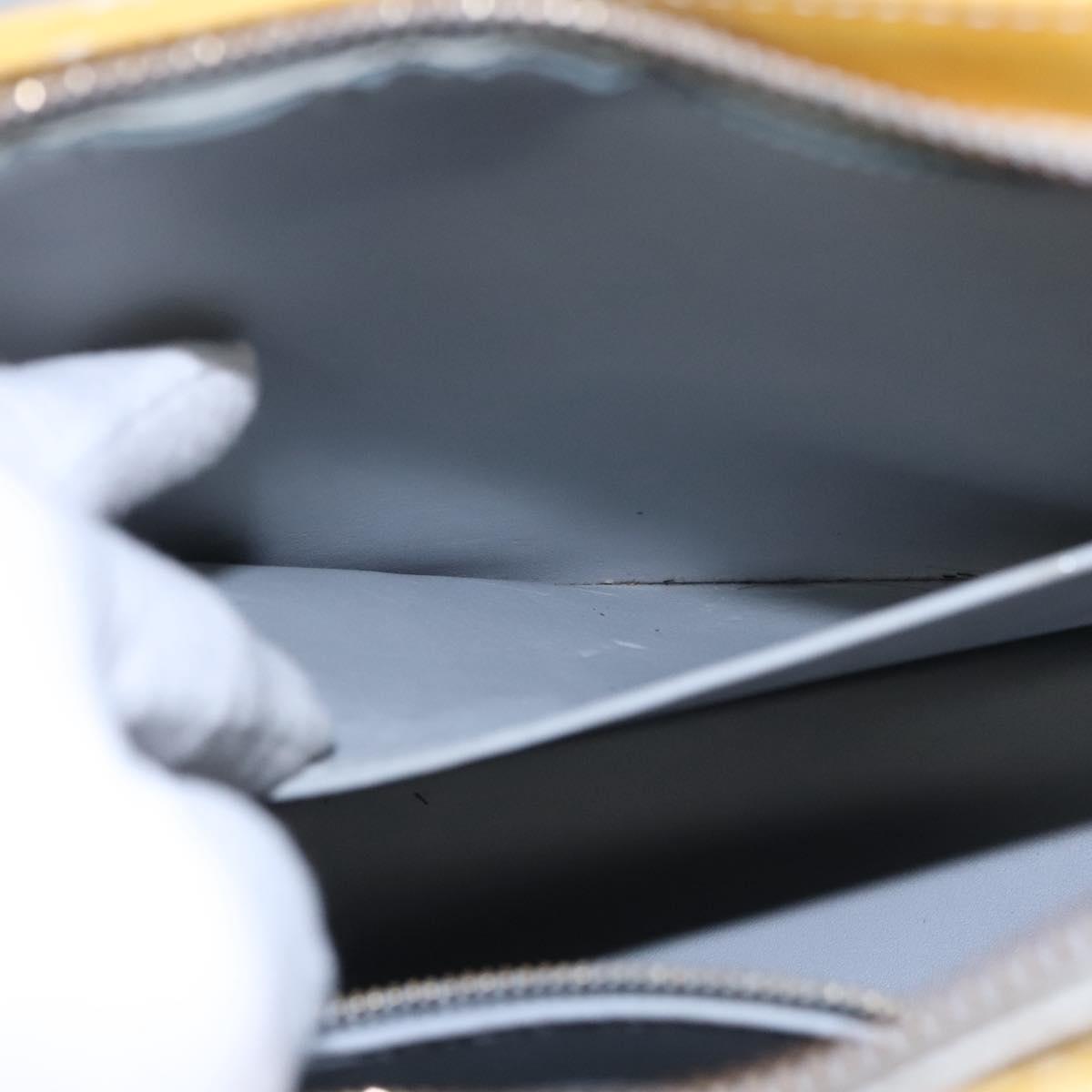 LOUIS VUITTON Monogram Vernis Houston Hand Bag Gris M91053 LV Auth EC710