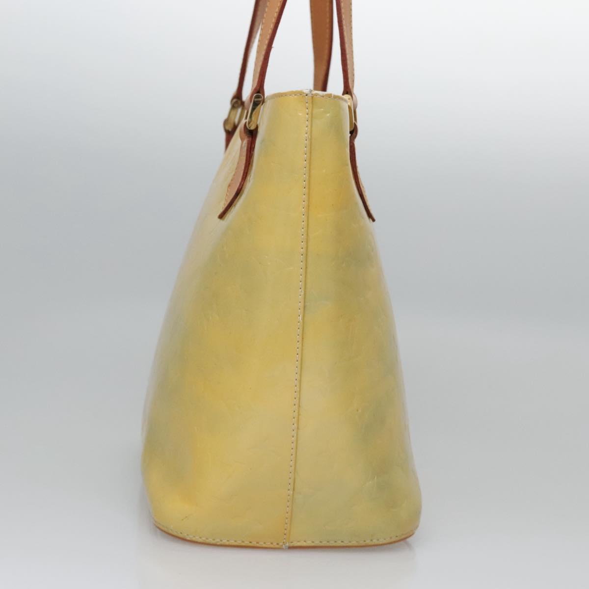 LOUIS VUITTON Monogram Vernis Houston Hand Bag Gris M91053 LV Auth EC710