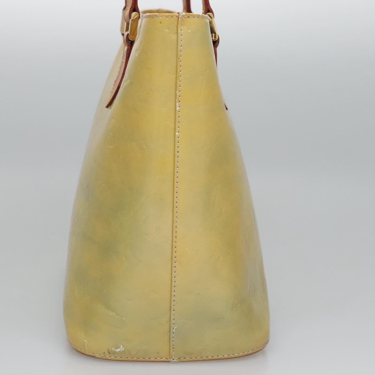 LOUIS VUITTON Monogram Vernis Houston Hand Bag Gris M91053 LV Auth EC710