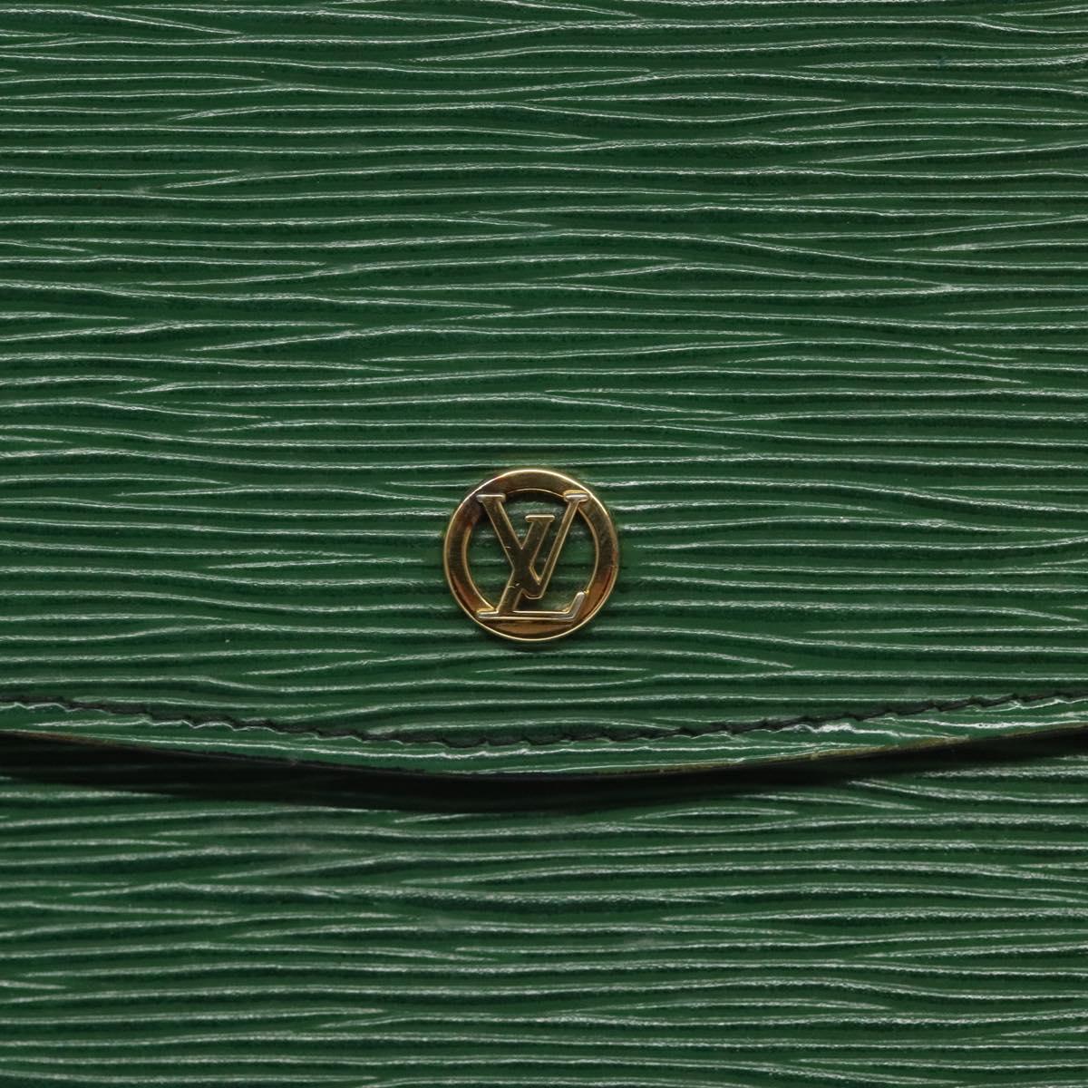 LOUIS VUITTON Epi Montaigne 27 Clutch Bag Green M52654 LV Auth EC712
