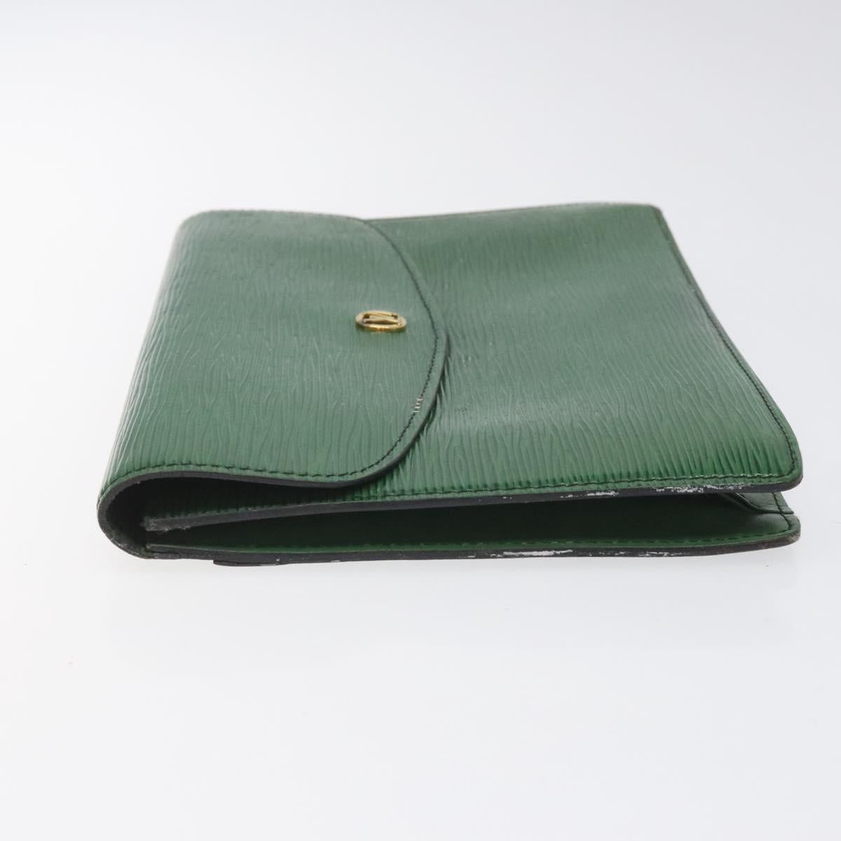 LOUIS VUITTON Epi Montaigne 27 Clutch Bag Green M52654 LV Auth EC712