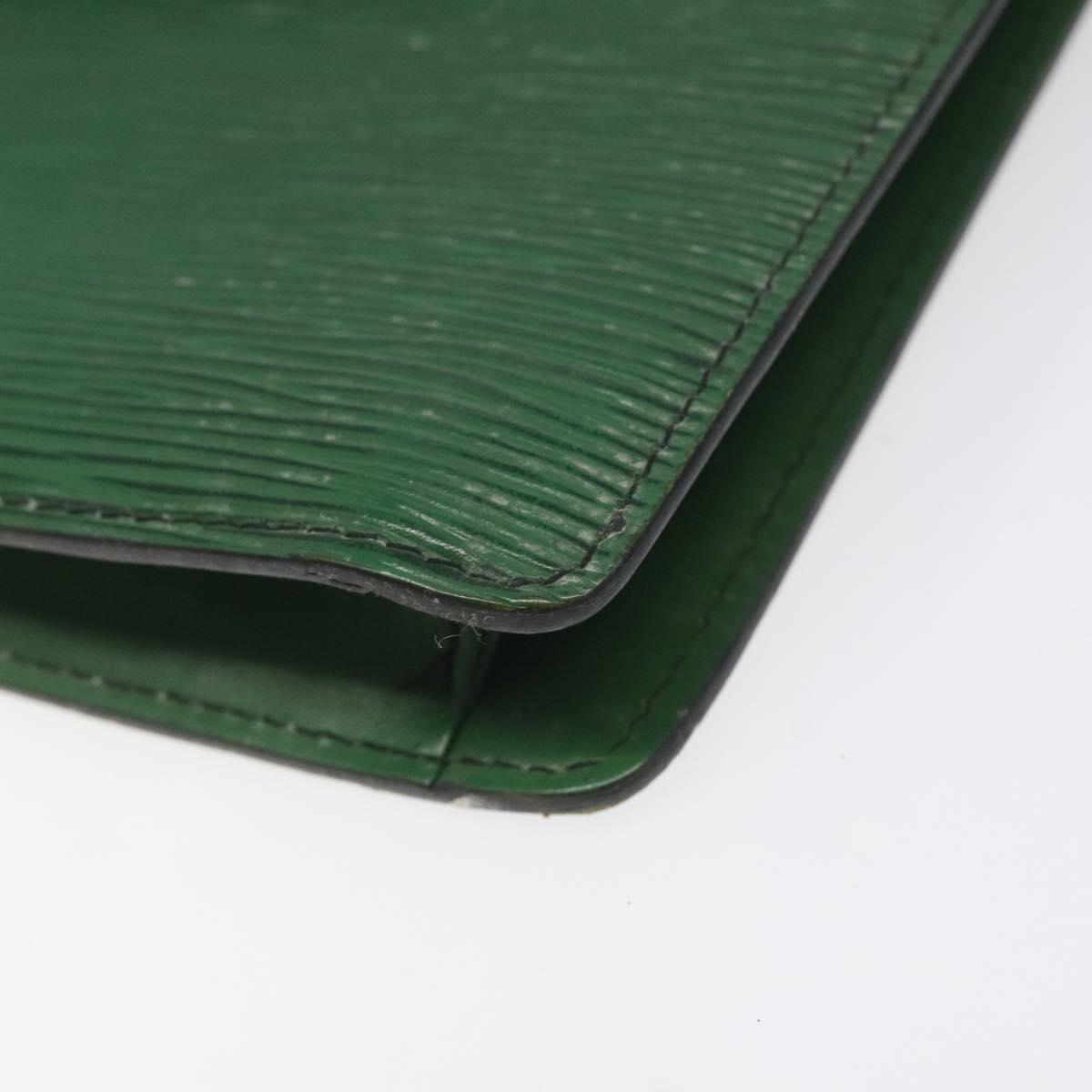 LOUIS VUITTON Epi Montaigne 27 Clutch Bag Green M52654 LV Auth EC712