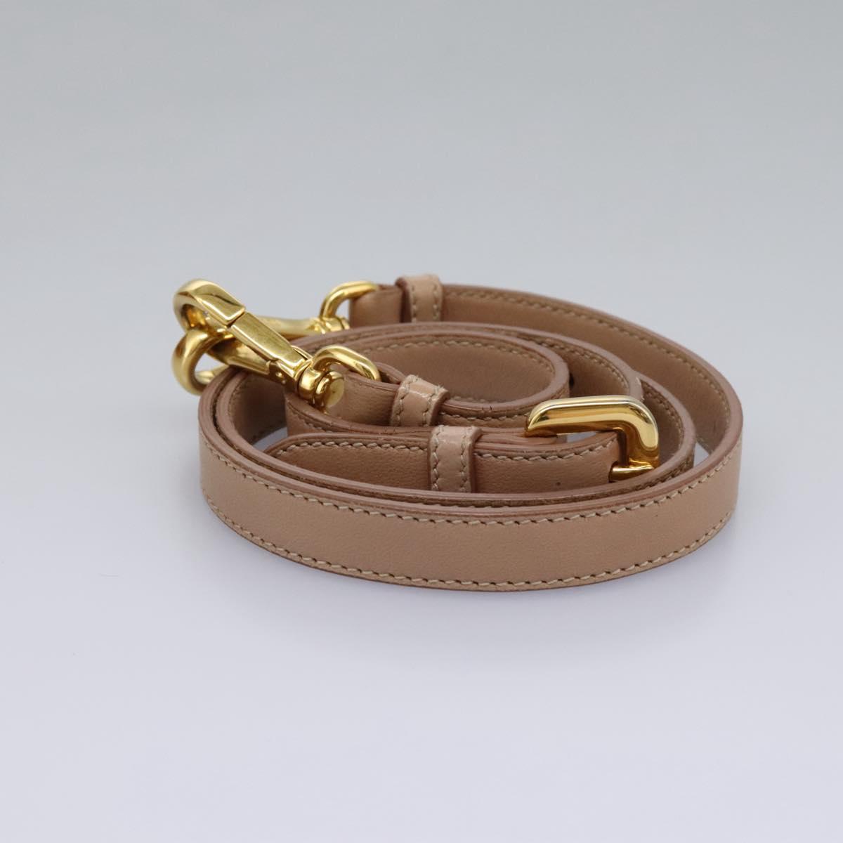 PRADA Hand Bag Nylon Leather 2way Pink Gold Auth EC720