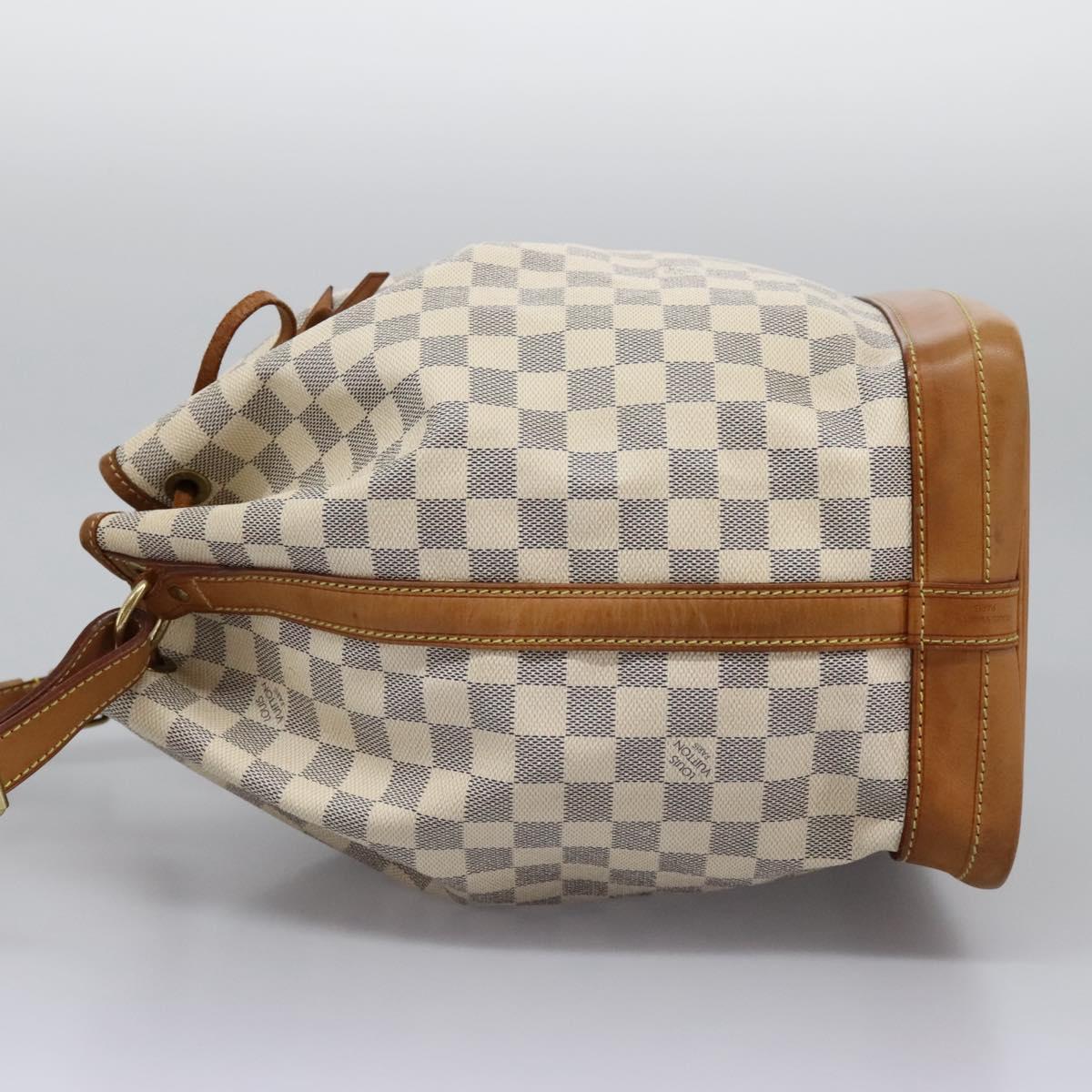 LOUIS VUITTON Damier Azur Noe Shoulder Bag N42222 LV Auth EC723