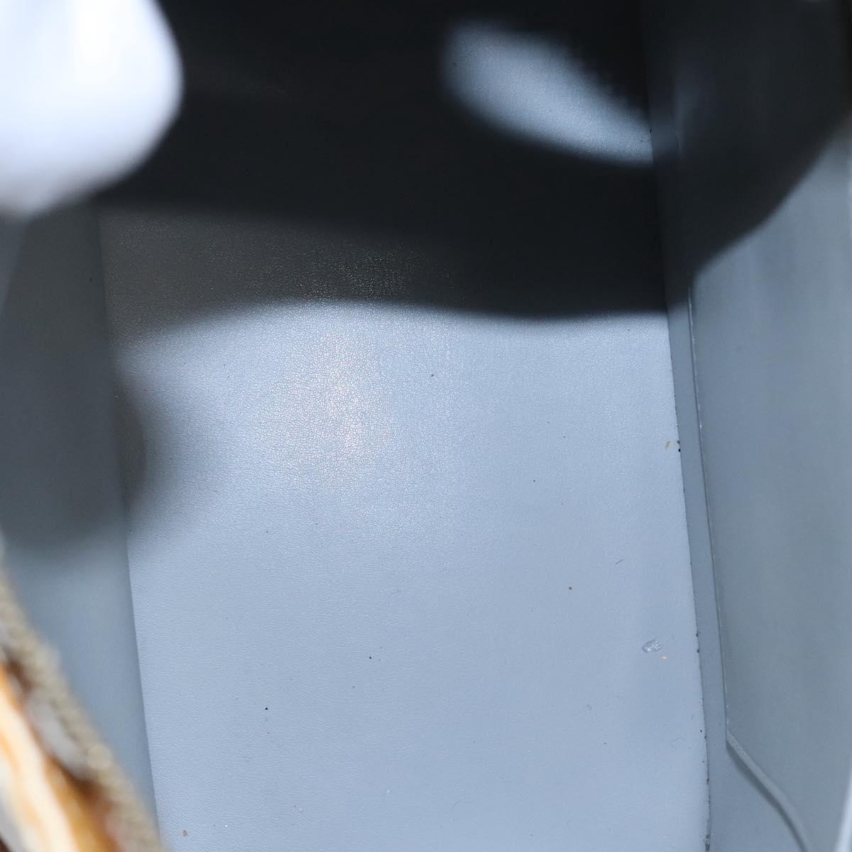 LOUIS VUITTON Monogram Vernis Houston Hand Bag Gris M91053 LV Auth EC730