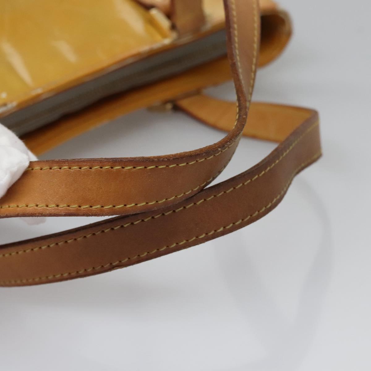 LOUIS VUITTON Monogram Vernis Houston Hand Bag Gris M91053 LV Auth EC730