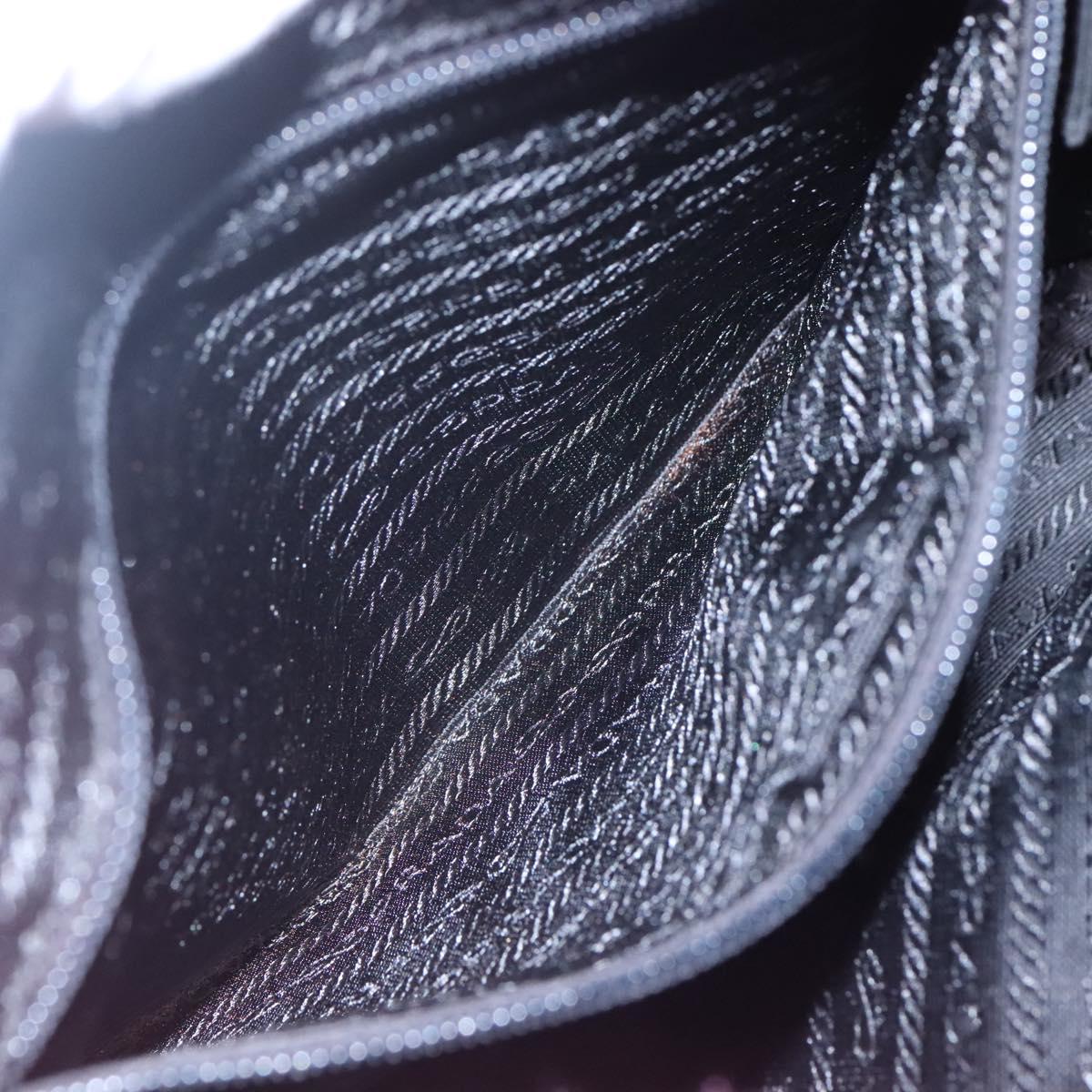 PRADA Tote Bag Nylon Pink Silver Auth EC753