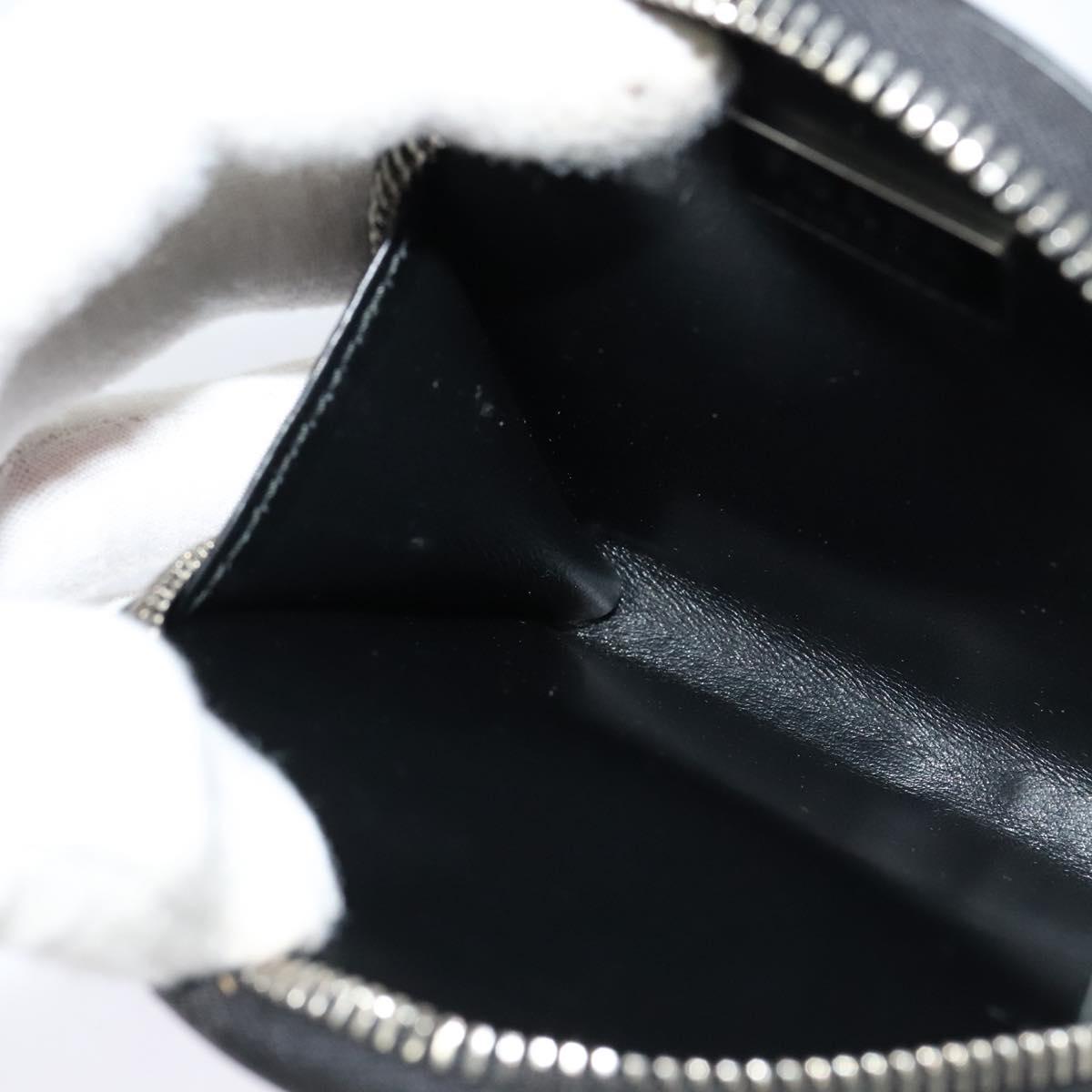 PRADA Chain Shoulder Bag Leather Black Auth EC795V