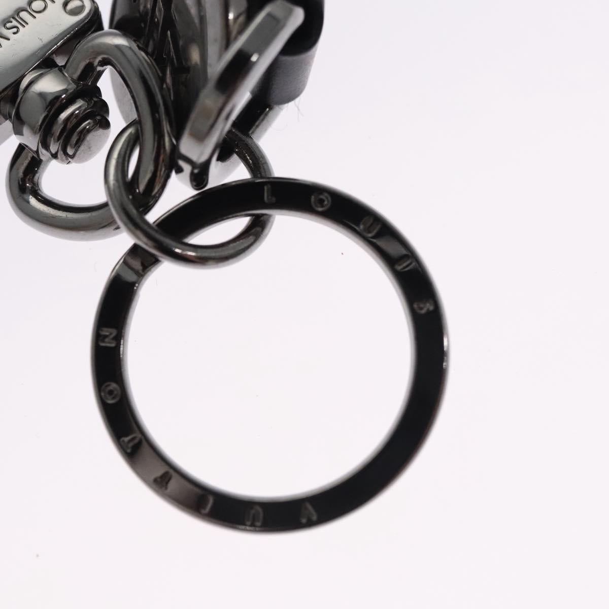 LOUIS VUITTON Monogram Eclipse Porte Cles Dragonne Key Holder M61950 Auth EC798