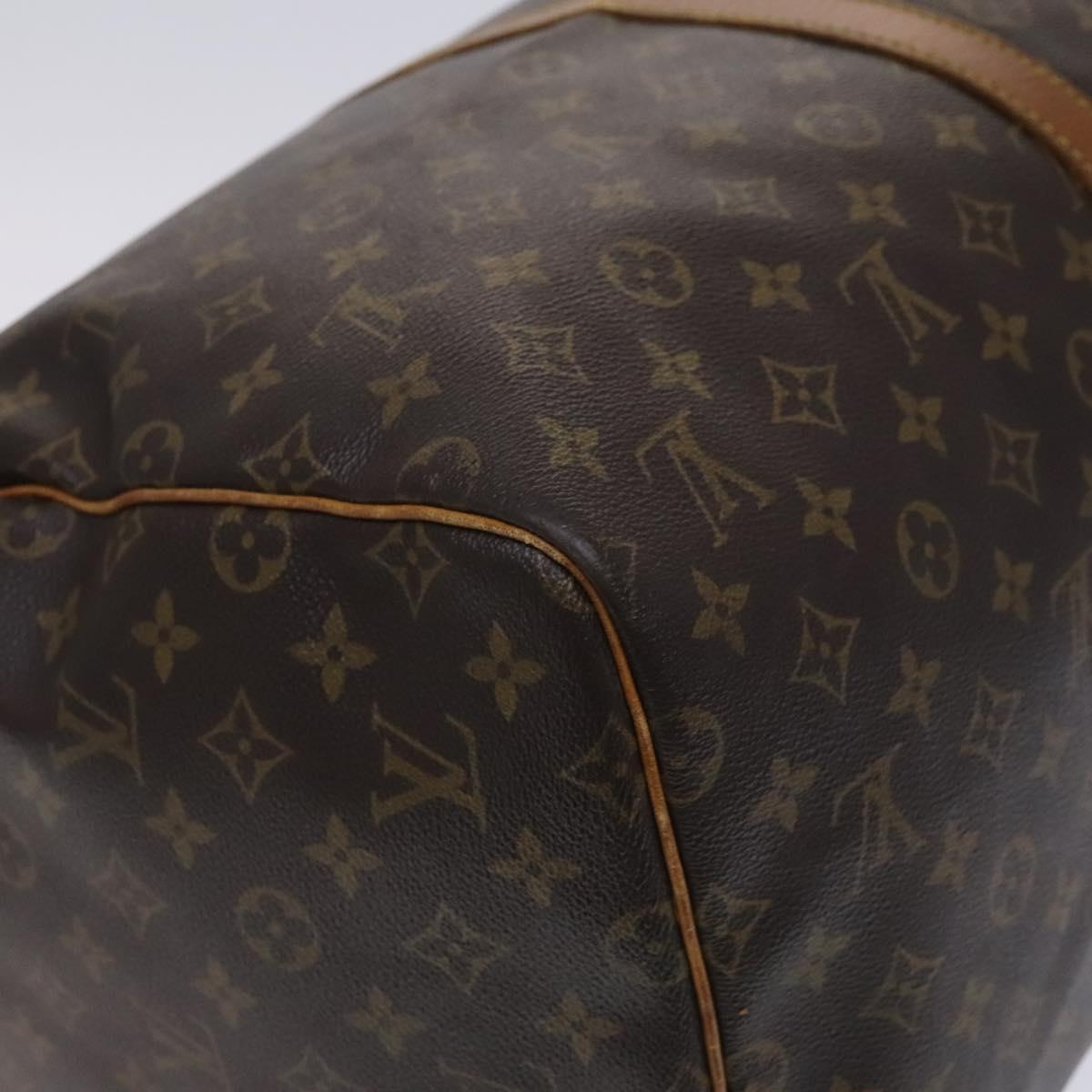 LOUIS VUITTON Monogram Keepall 55 Boston Bag M41424 LV Auth EC814