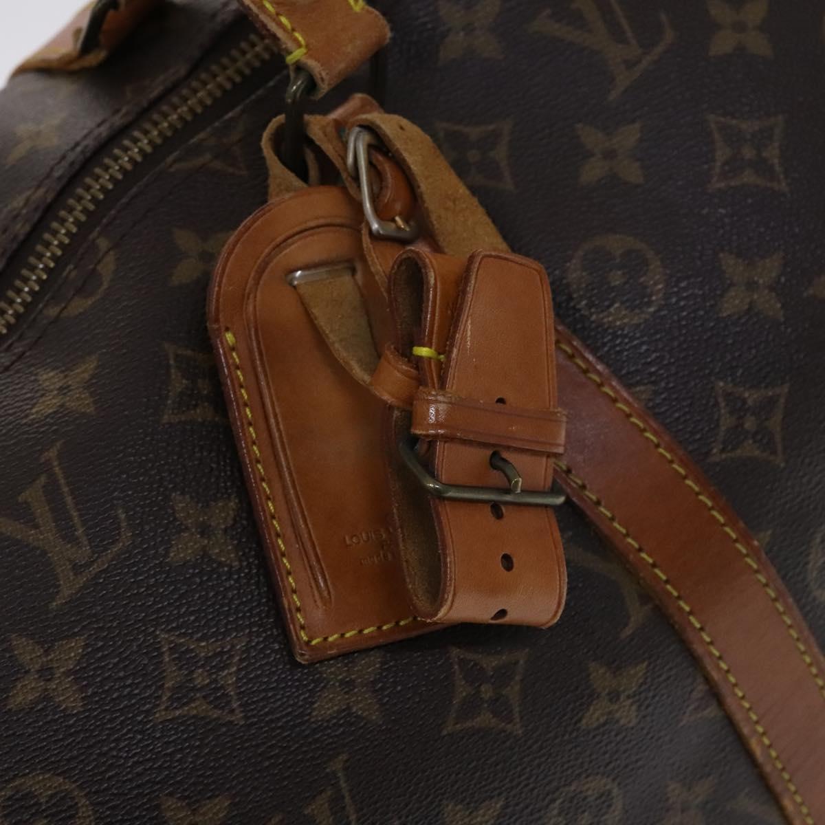 LOUIS VUITTON Monogram Keepall 55 Boston Bag M41424 LV Auth EC814