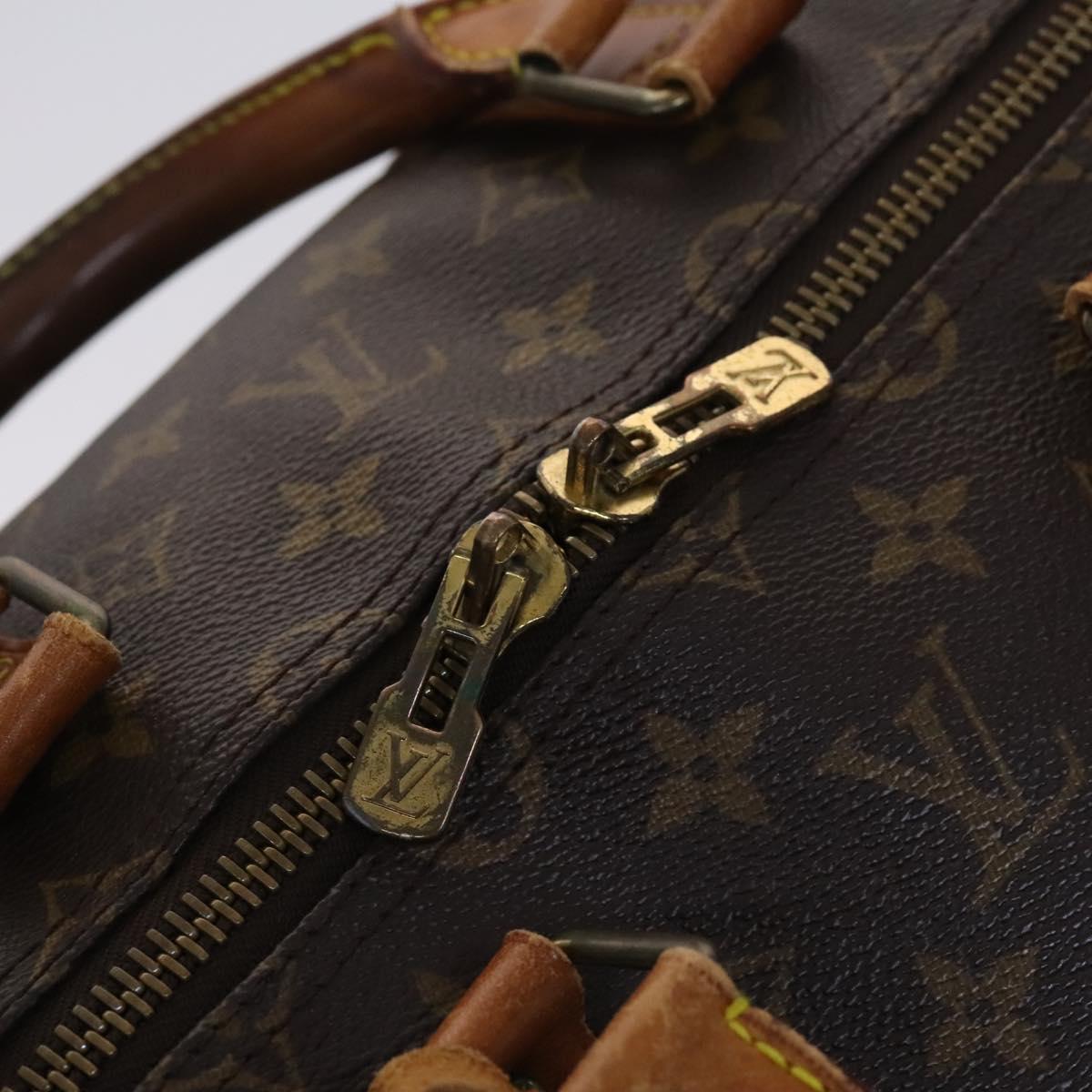 LOUIS VUITTON Monogram Keepall 55 Boston Bag M41424 LV Auth EC814