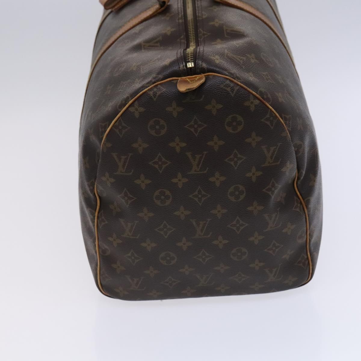 LOUIS VUITTON Monogram Keepall 55 Boston Bag M41424 LV Auth EC814