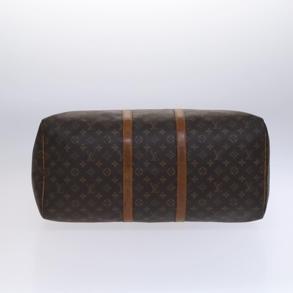 LOUIS VUITTON Monogram Keepall 55 Boston Bag M41424 LV Auth EC814