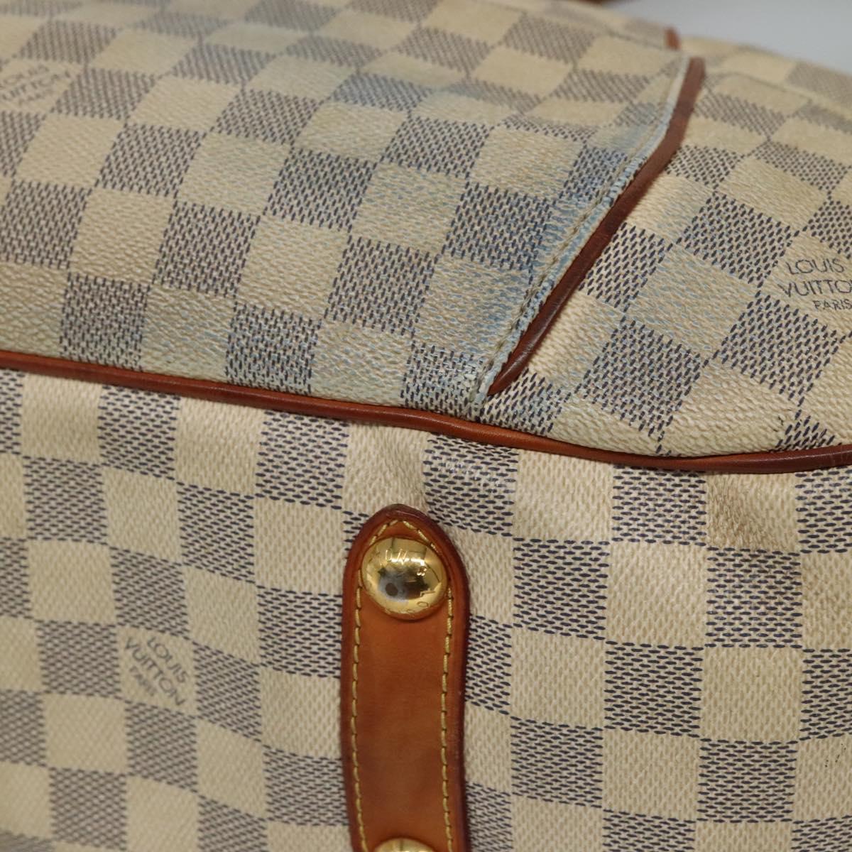 LOUIS VUITTON Damier Azur Galliera PM Shoulder Bag N55215 LV Auth EC838