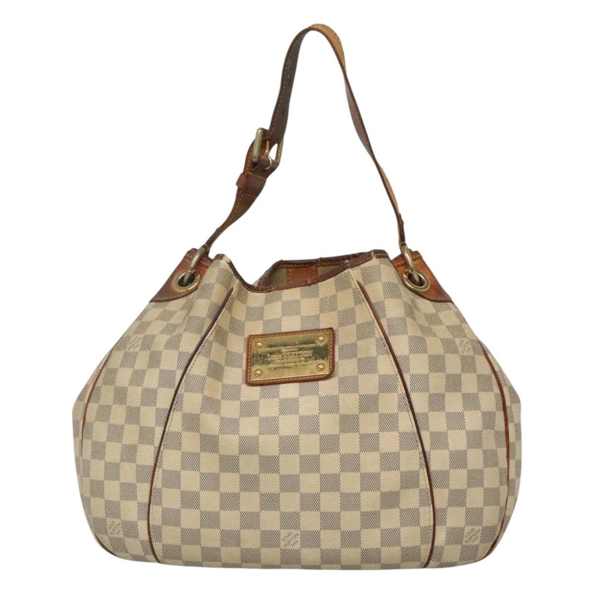LOUIS VUITTON Damier Azur Galliera PM Shoulder Bag N55215 LV Auth EC838