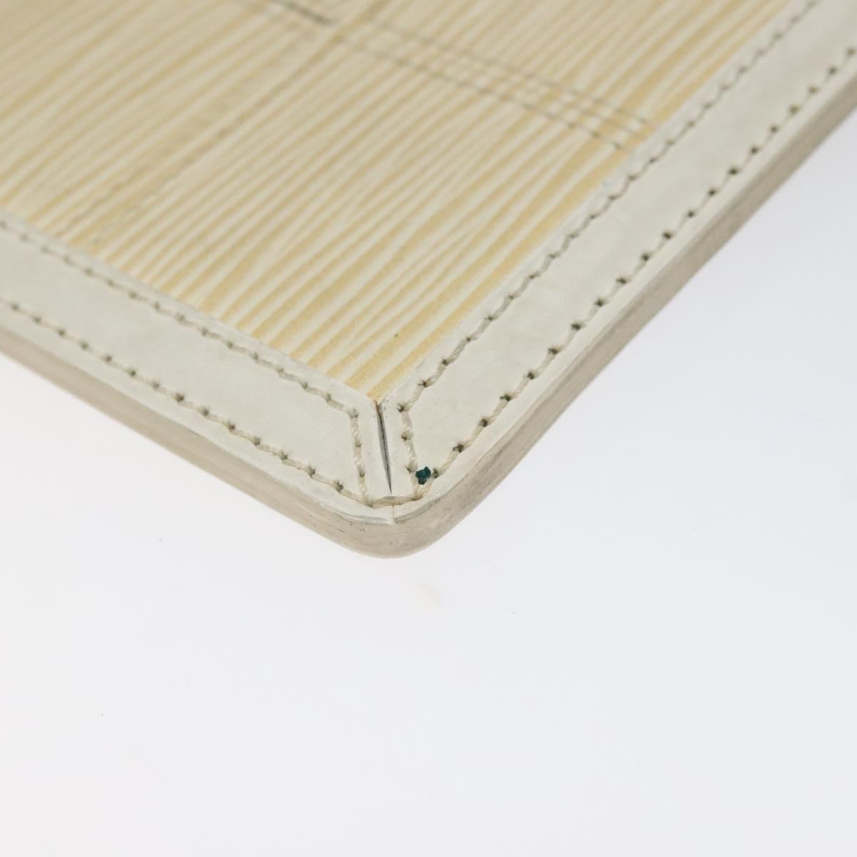 LOUIS VUITTON Epi Stretch Delmonico Pouch Cream M54603 LV Auth EC848