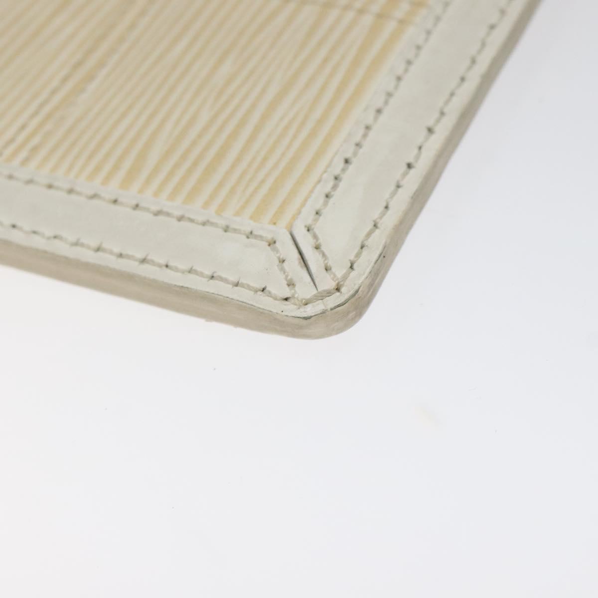 LOUIS VUITTON Epi Stretch Delmonico Pouch Cream M54603 LV Auth EC848