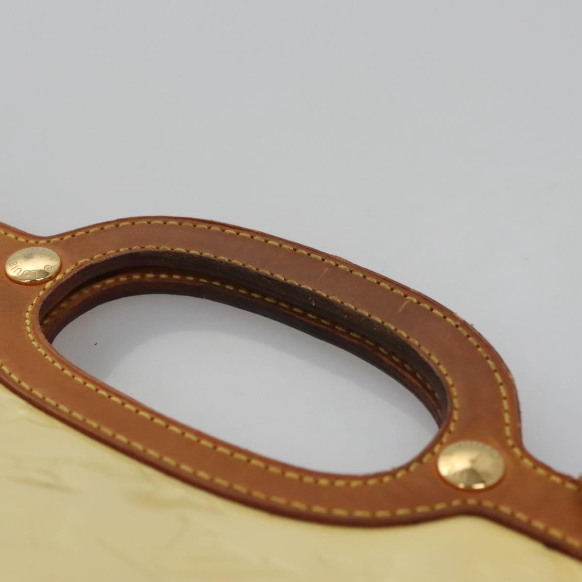 LOUIS VUITTON Monogram Vernis Roxbury Drive Hand Bag Perle M91374 LV Auth EC862