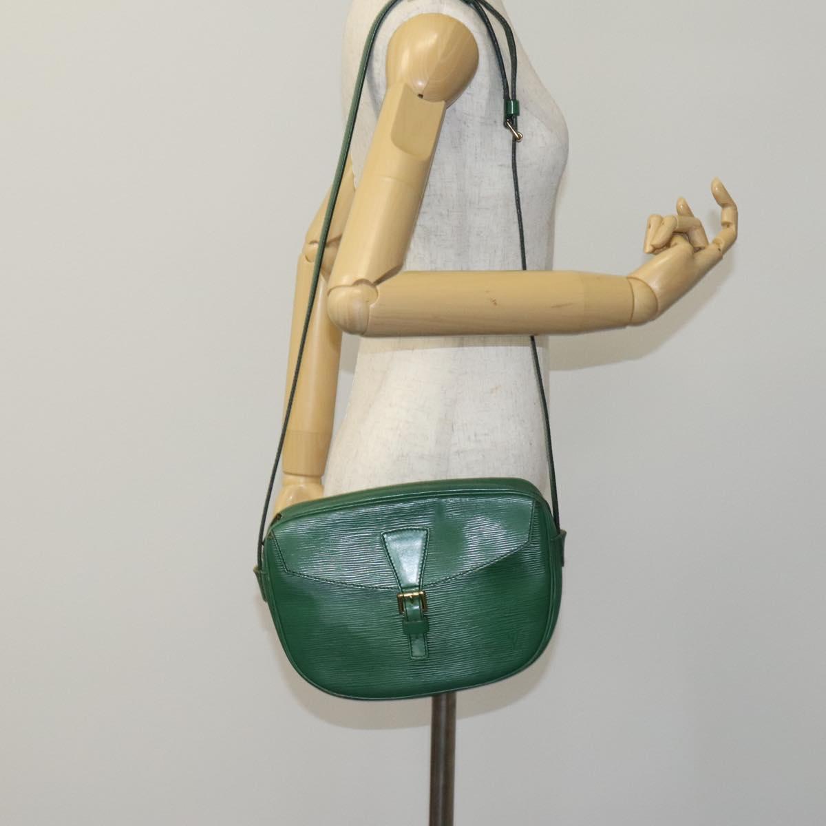 LOUIS VUITTON Epi Jeune Fille MM Shoulder Bag Green M52154 LV Auth EC877