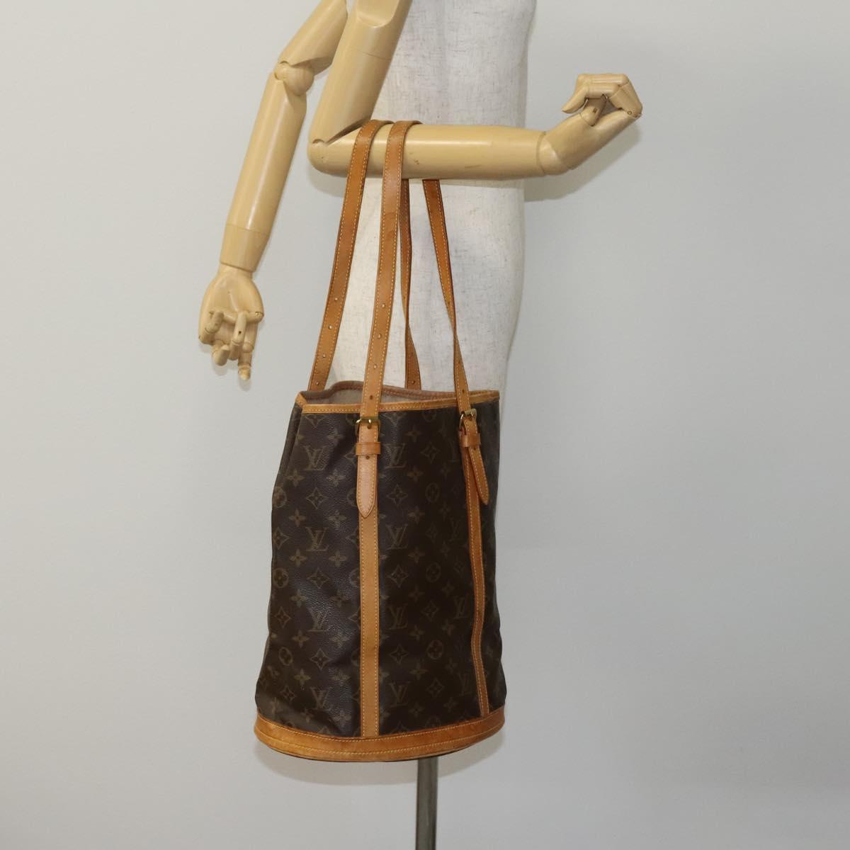 LOUIS VUITTON Monogram Bucket GM Shoulder Bag M42236 LV Auth EC899