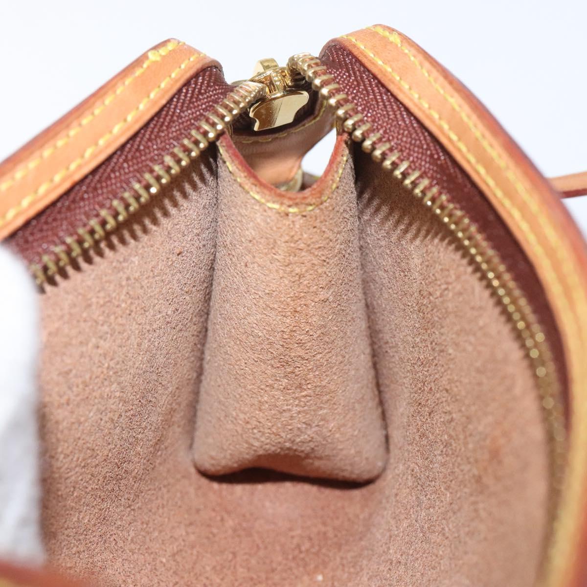 LOUIS VUITTON Nomad Cabas Ambre PM Pouch Leather Beige M92502 LV Auth EC928