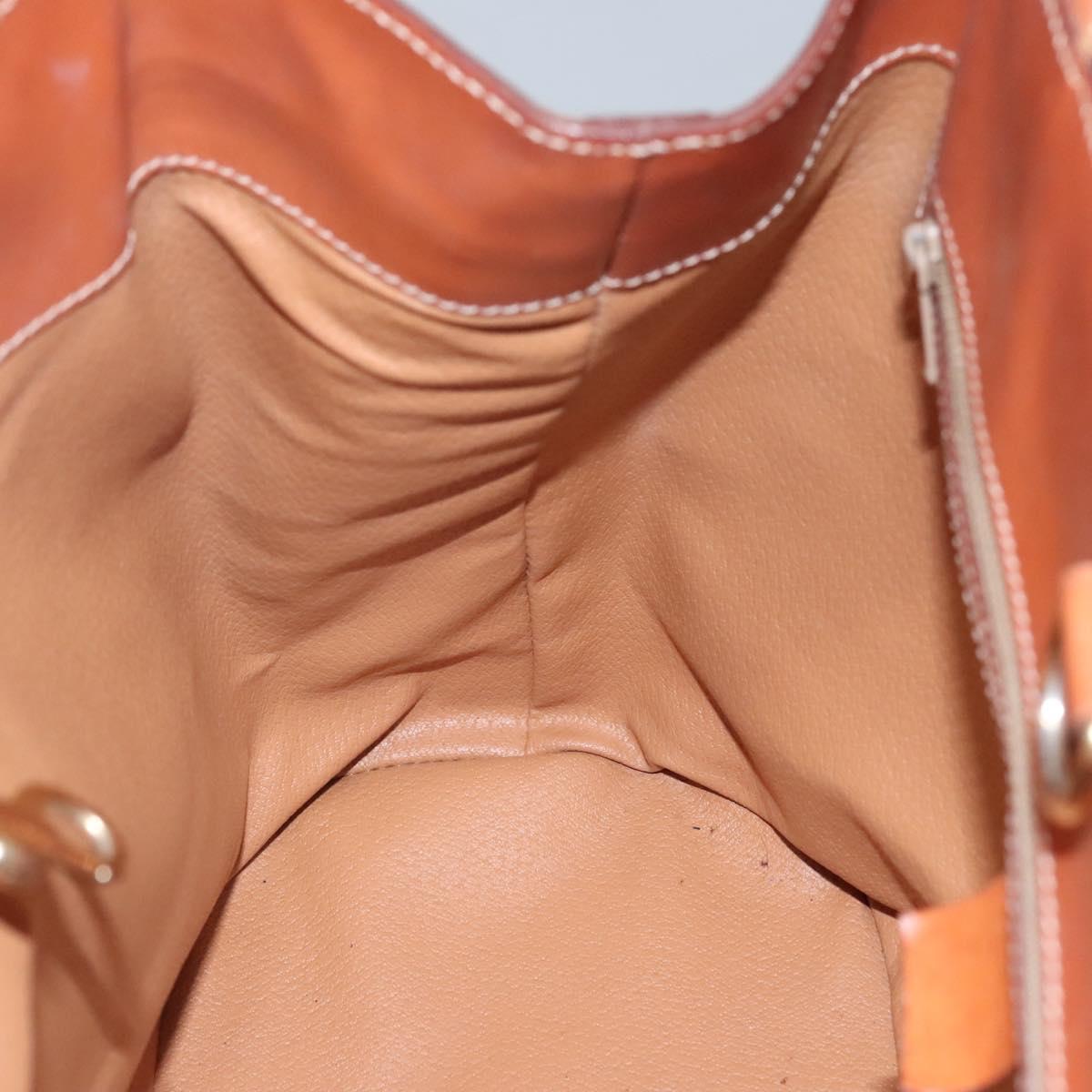 CELINE Macadam Canvas Tote Bag PVC Leather Brown Auth EC931