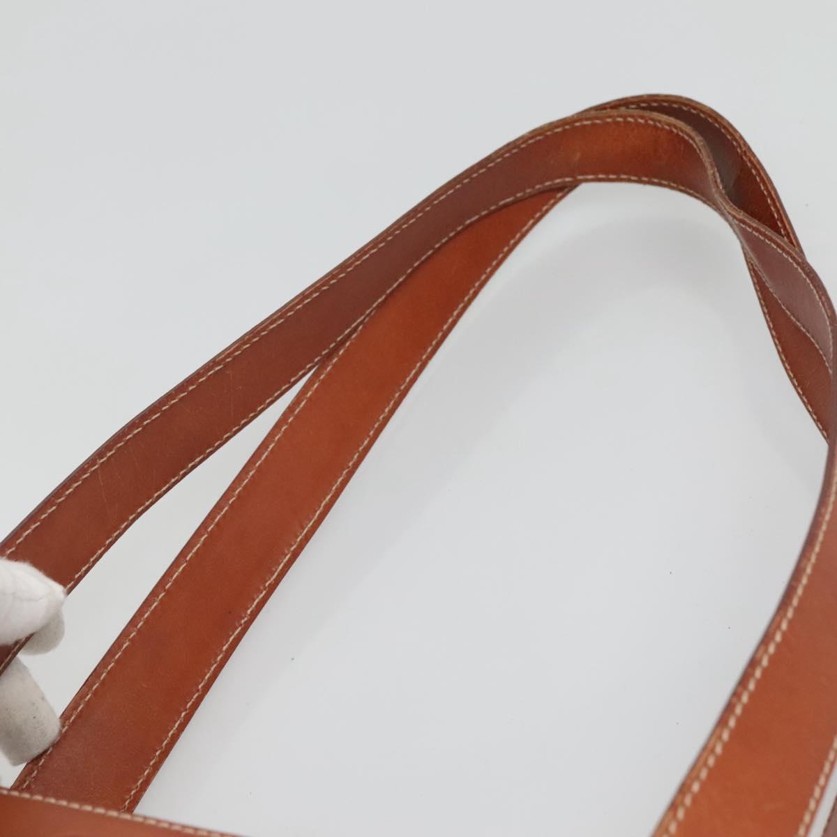 CELINE Macadam Canvas Tote Bag PVC Leather Brown Auth EC931
