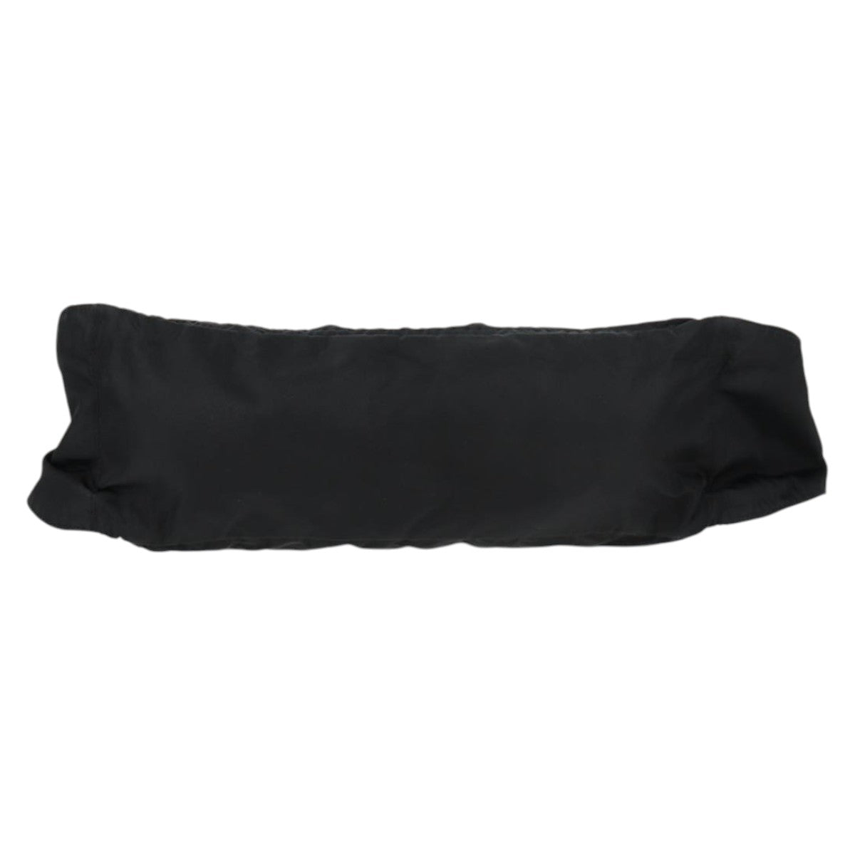 PRADA Waist bag Nylon Black Silver Auth EC935