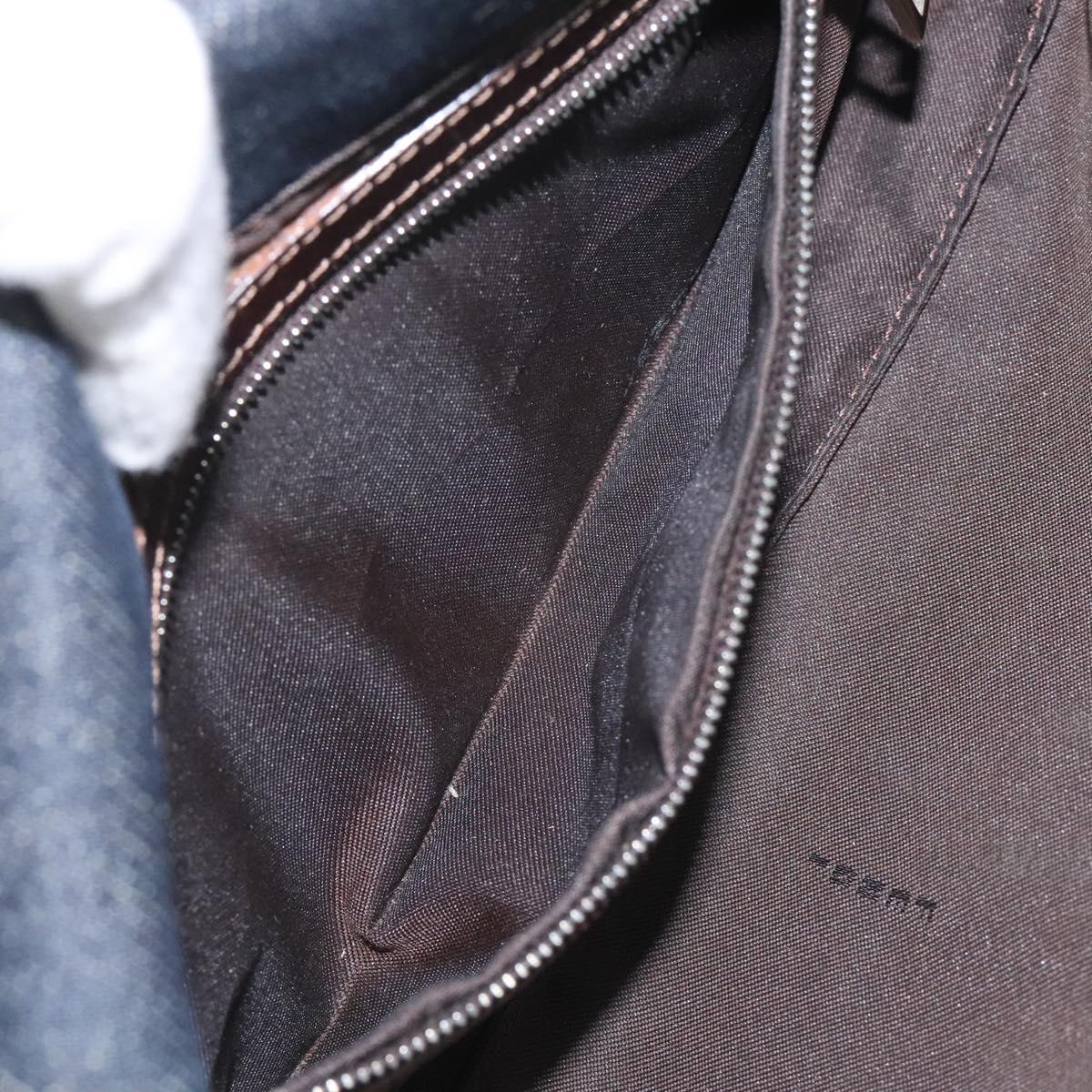 FENDI Shoulder Bag Denim Navy Auth EC962