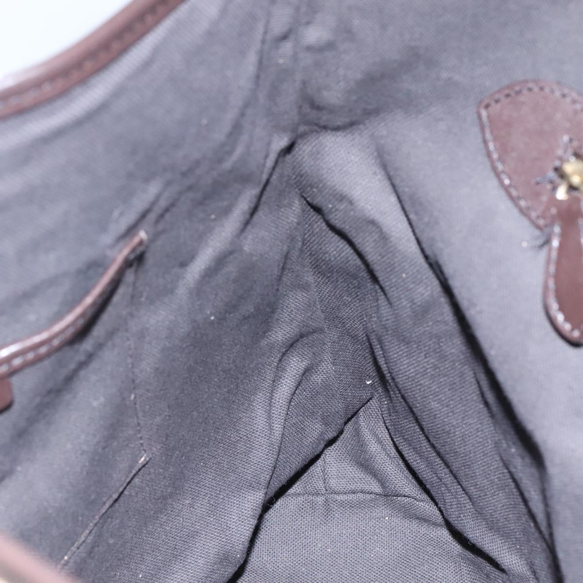 BURBERRY Nova Check Tote Bag PVC Beige Auth EC994